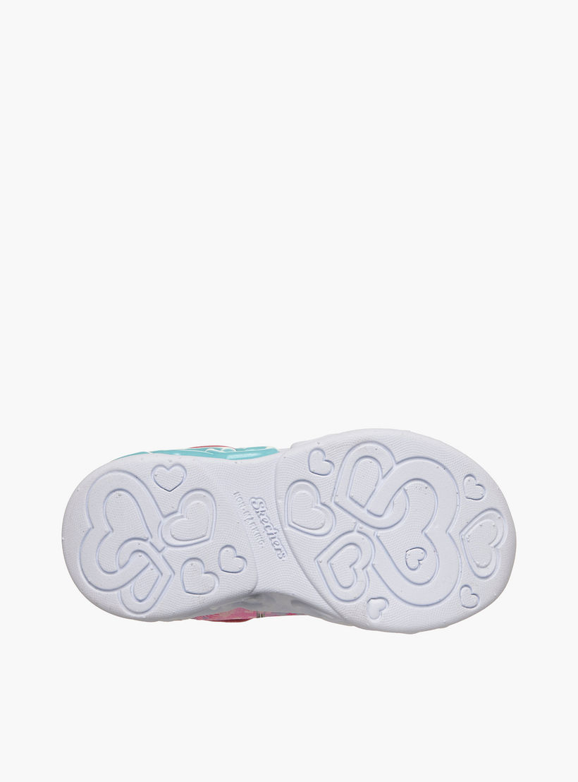 Skechers Girls INFINITE HEART LIGHTS Hook & Loop Light-Up Ankle Sneakers-girls-shoes-sneakers-image-7
