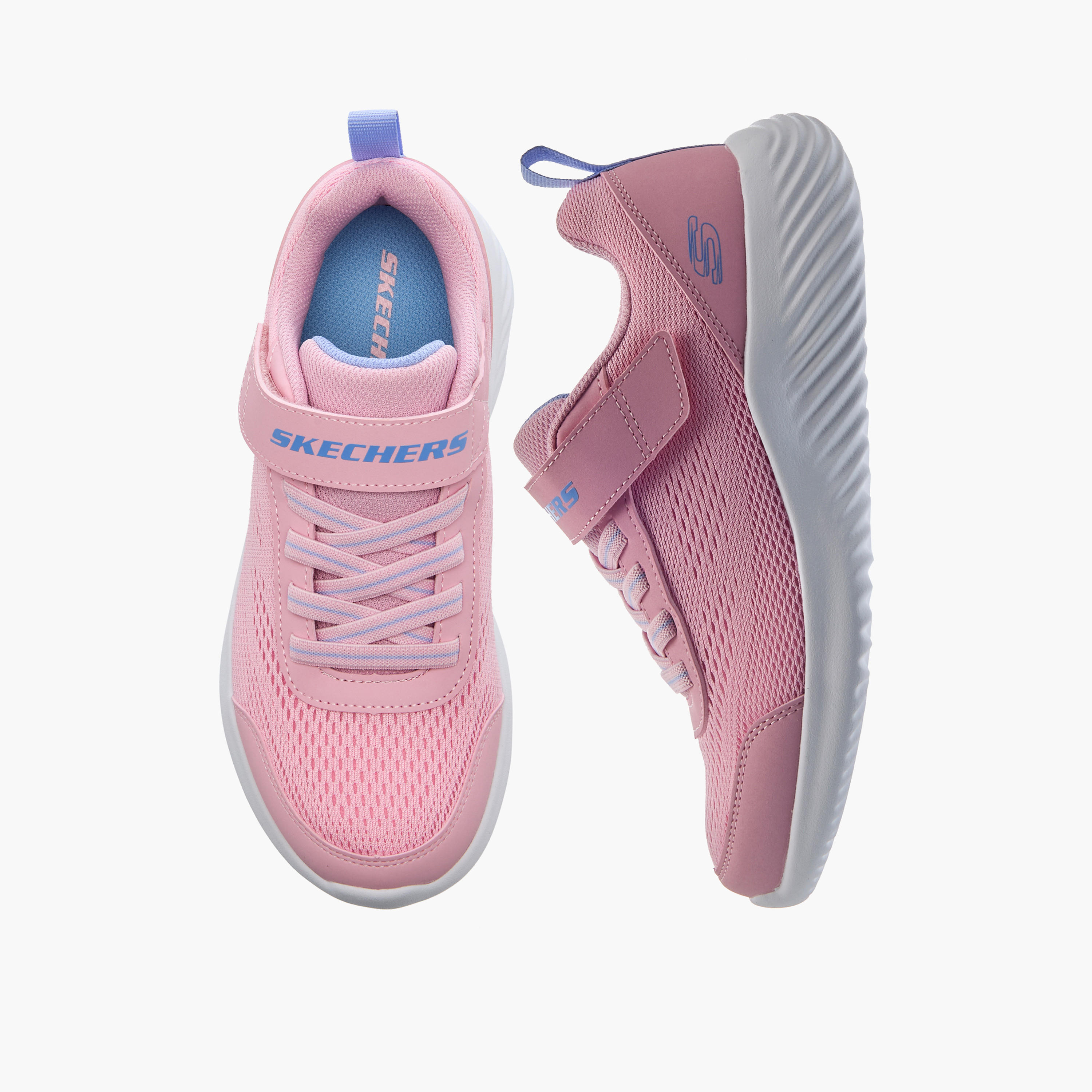حذاء رياضي بشريط إغلاق لاصق باوندر للبنات من سكيتشرز-girls-shoes-sports-image-1