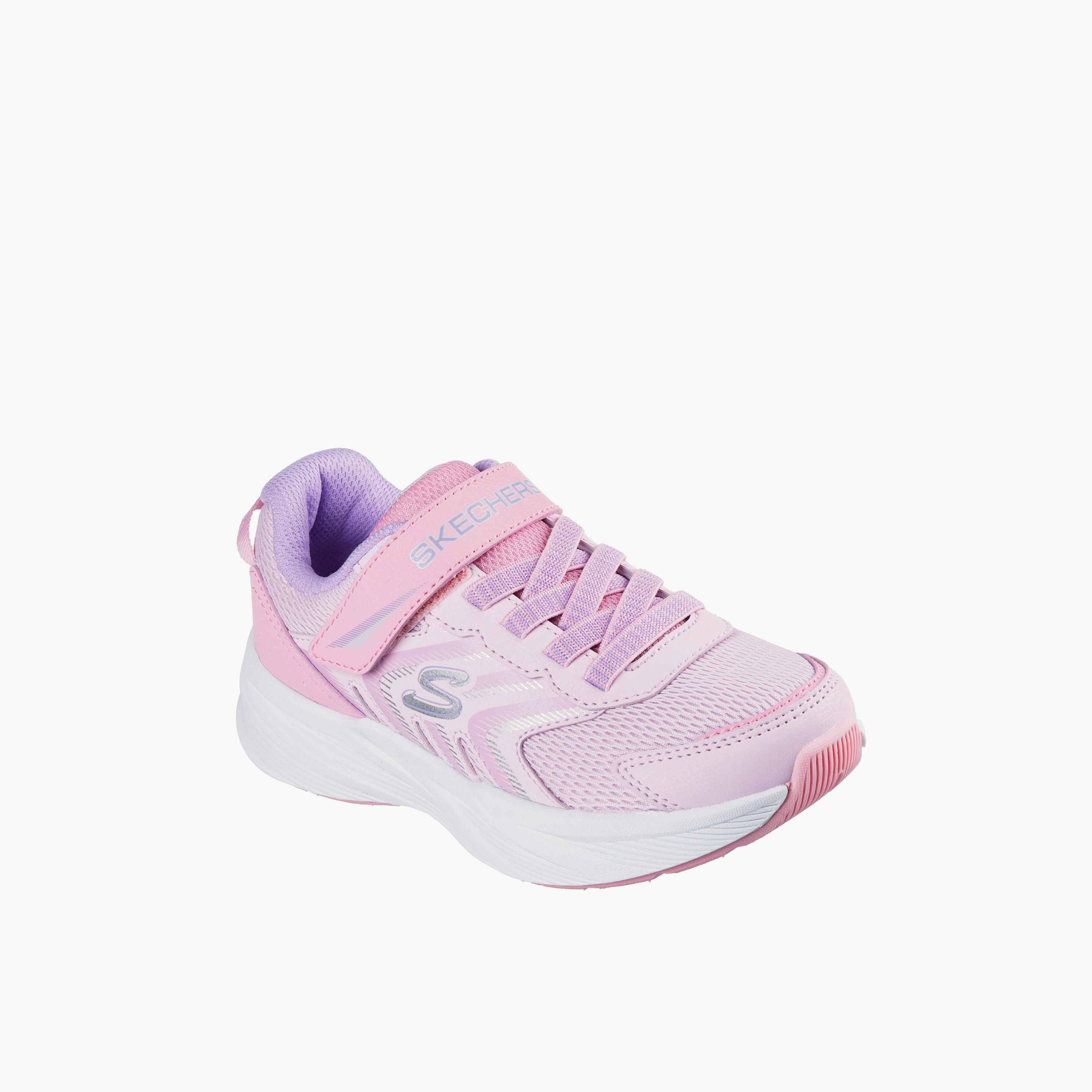 حذاء رياضي بشريط إغلاق لاصق ميكروسبيك تريد للبنات من سكيتشرز-girls-shoes-sneakers-image-1