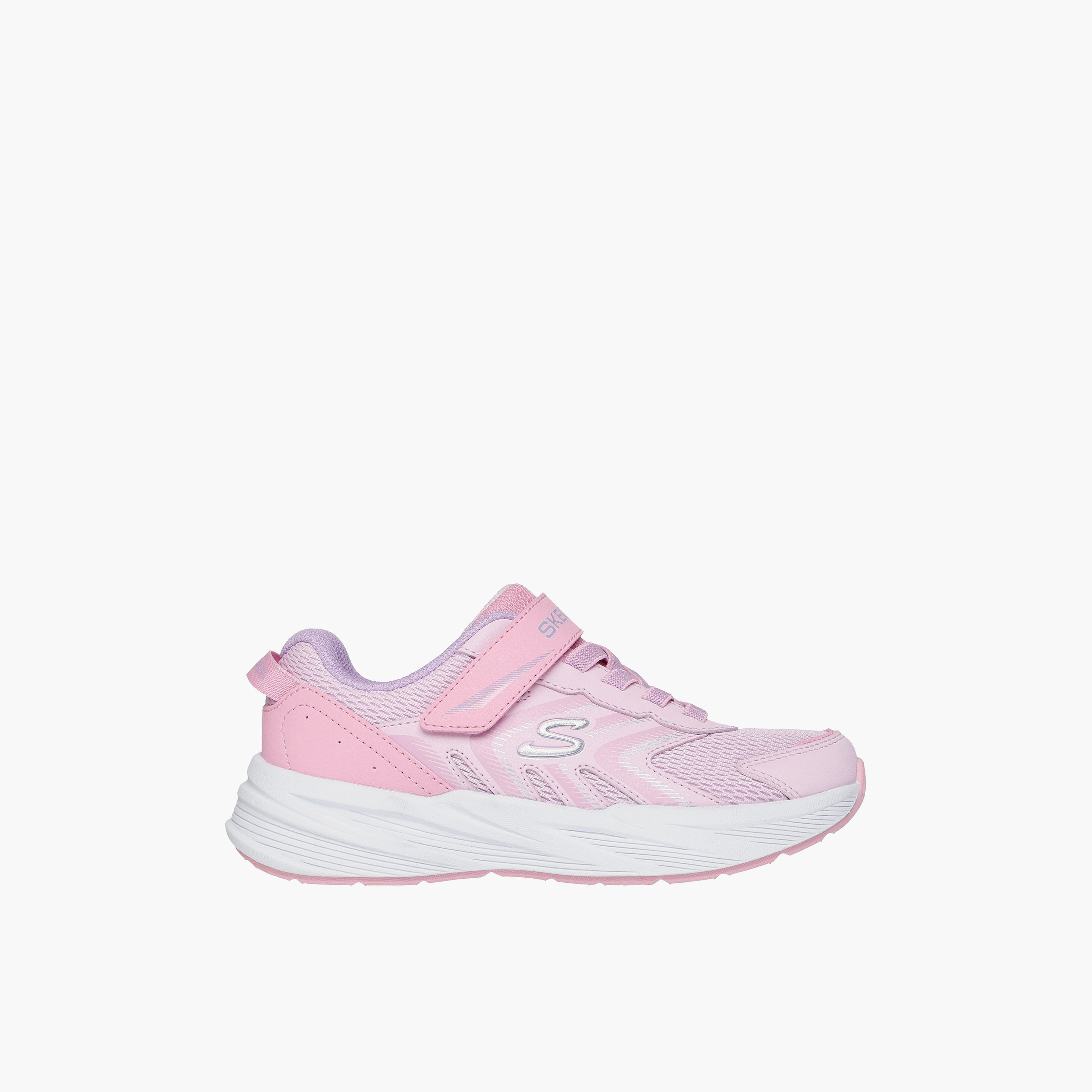 حذاء رياضي بشريط إغلاق لاصق ميكروسبيك تريد للبنات من سكيتشرز-girls-shoes-sneakers-image-2