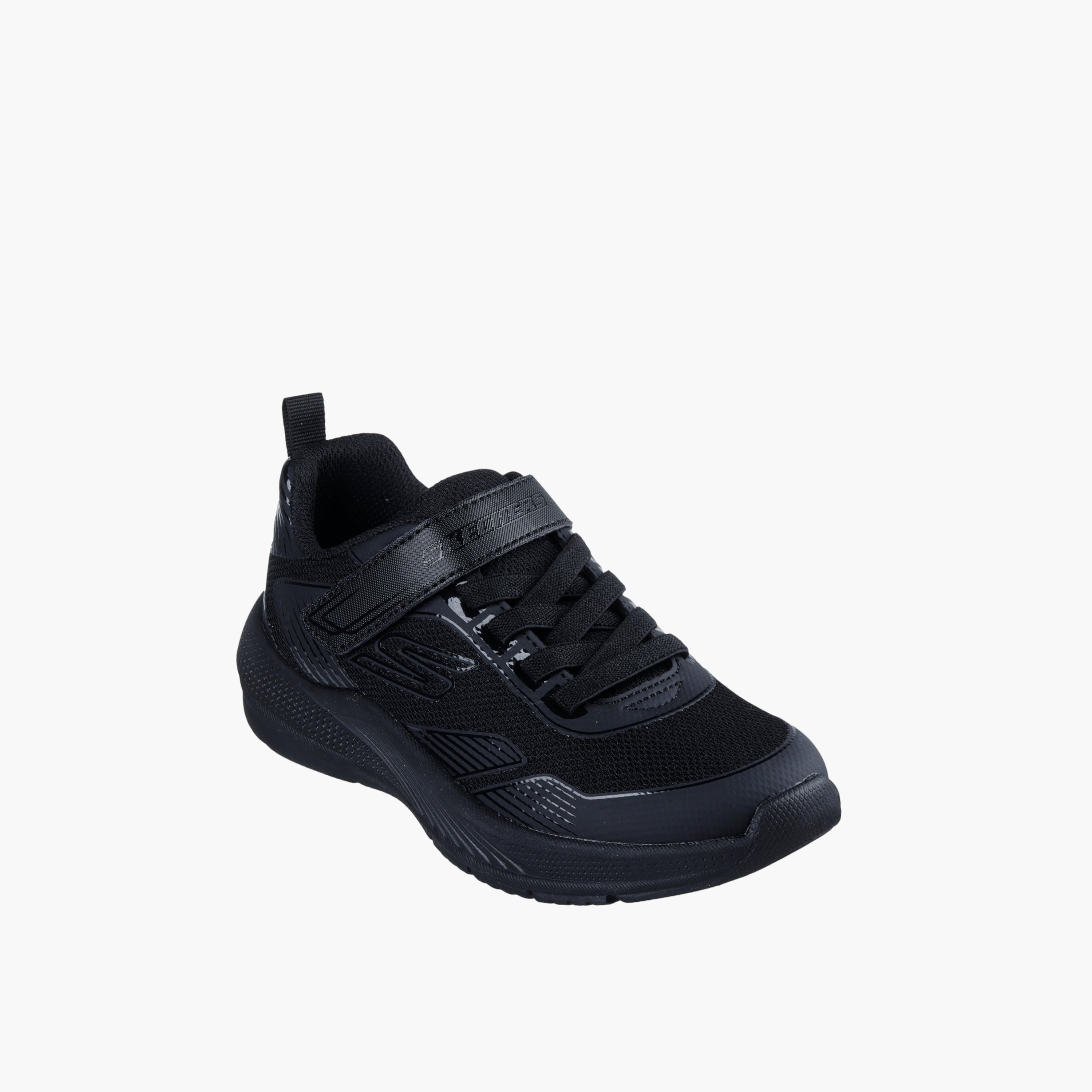 Skechers Kids' MICROSPEC ADVANCE School Shoes with Hook and Loop Closure - 303657L-BBK-boys-shoes-schoolshoes-image-1