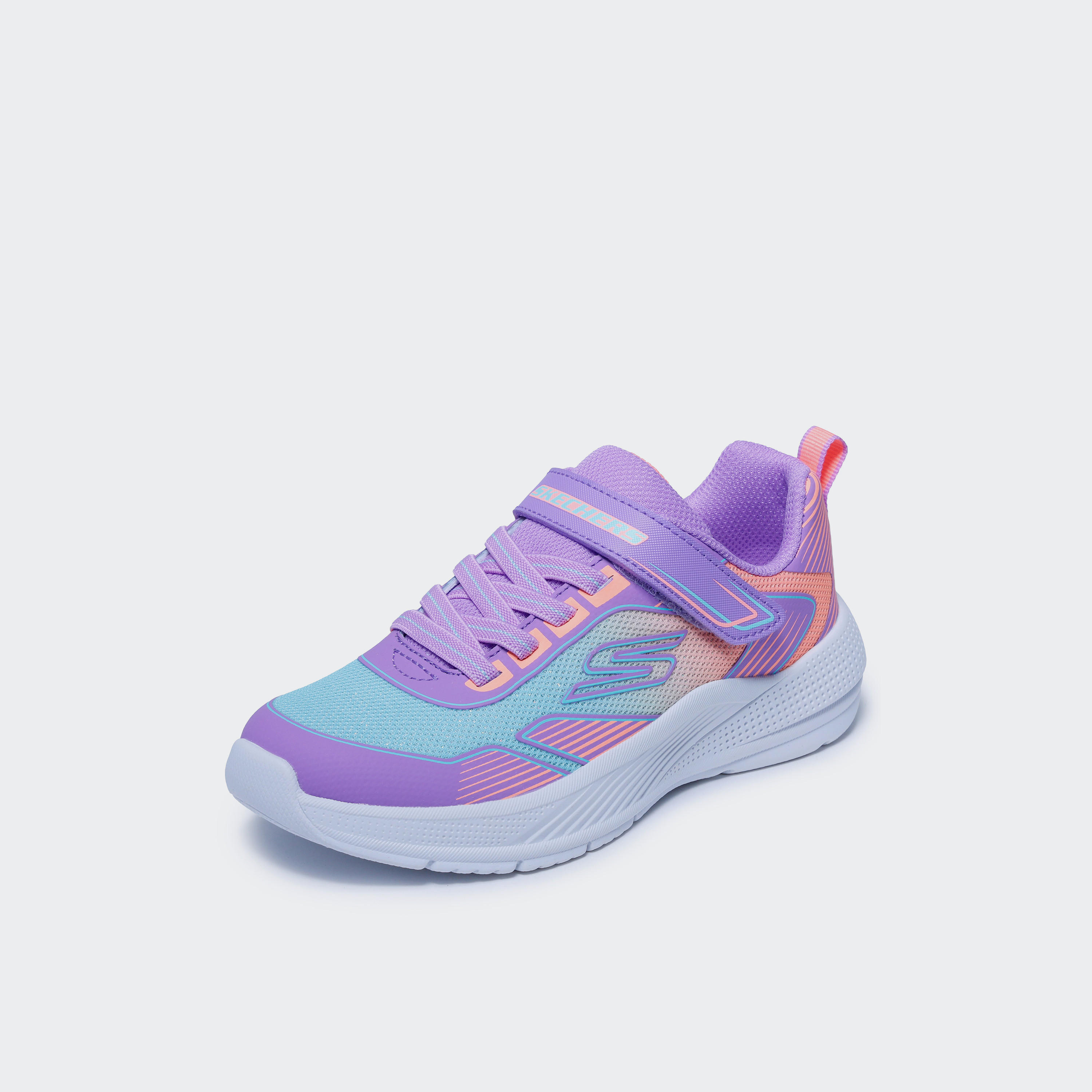 حذاء سنيكرز مايكروسبيك أدفانس بكاحل وشريط إغلاق لاصق للبنات من سكيتشرز-girls-shoes-sneakers-image-4
