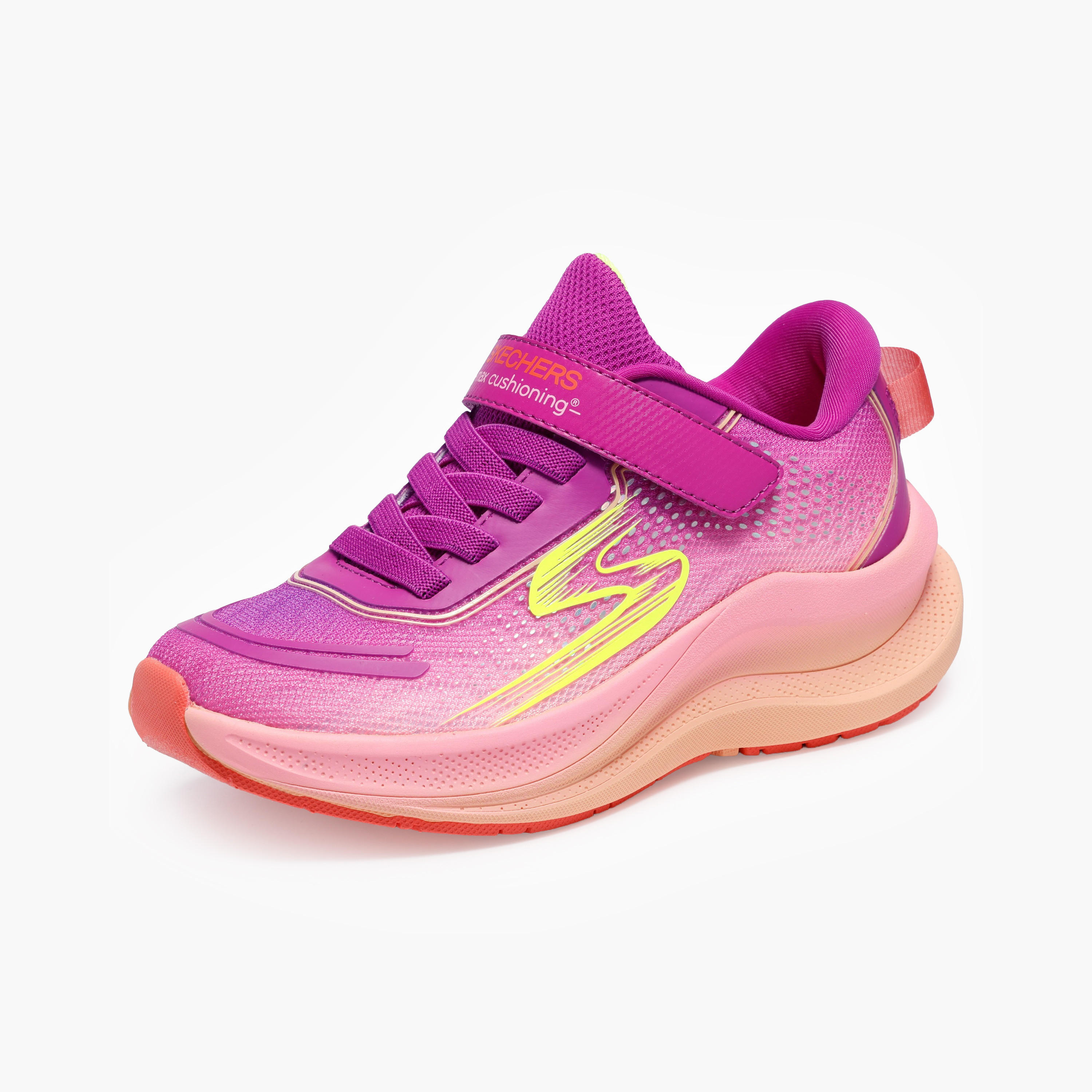 Skechers Girls MAX CUSHIONING ASCEND Hook & Loop Sports Shoes-girls-shoes-sneakers-image-3