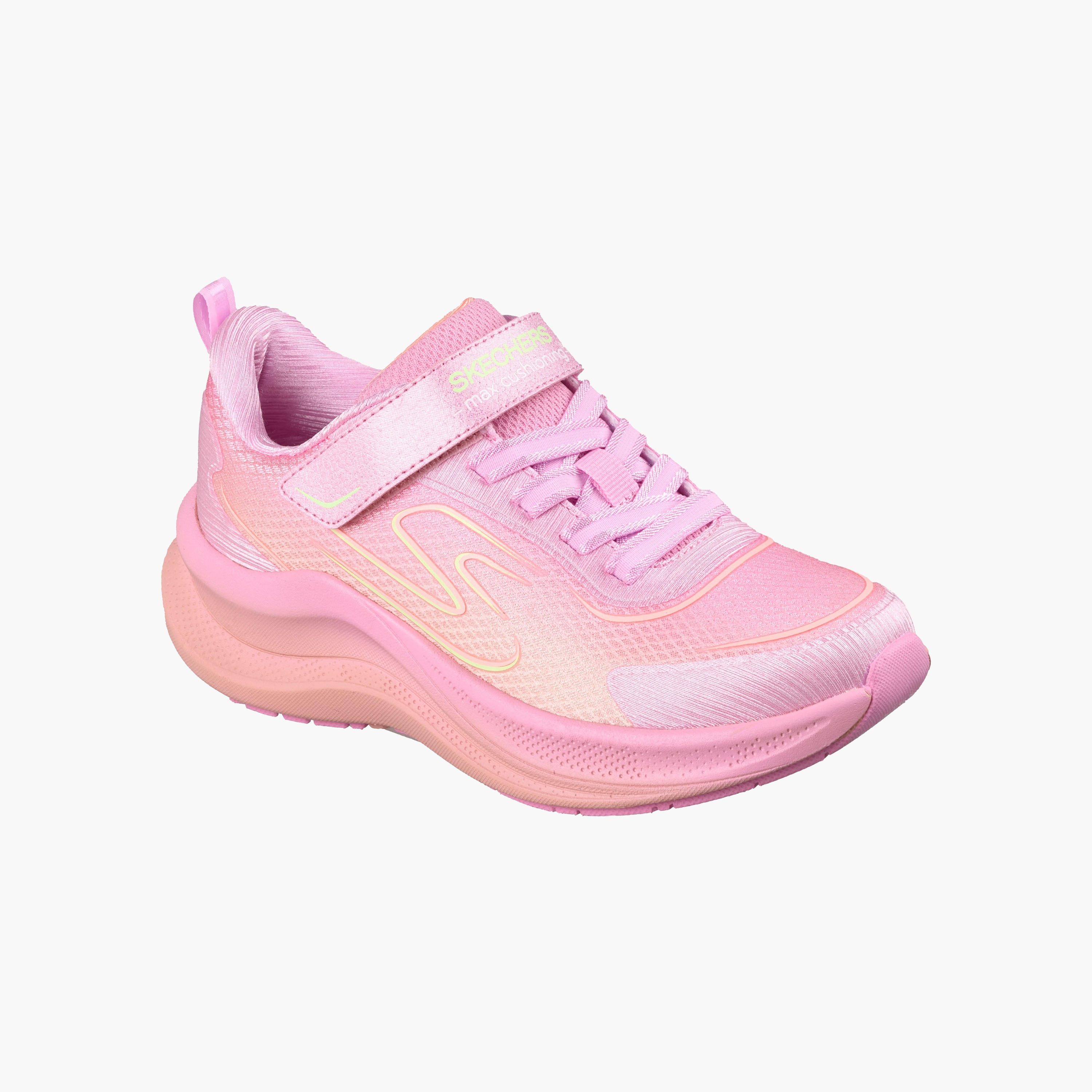 Skechers Girls MAX CUSHIONING ASCEND Hook & Loop Sports Shoes-girls-shoes-sneakers-image-5