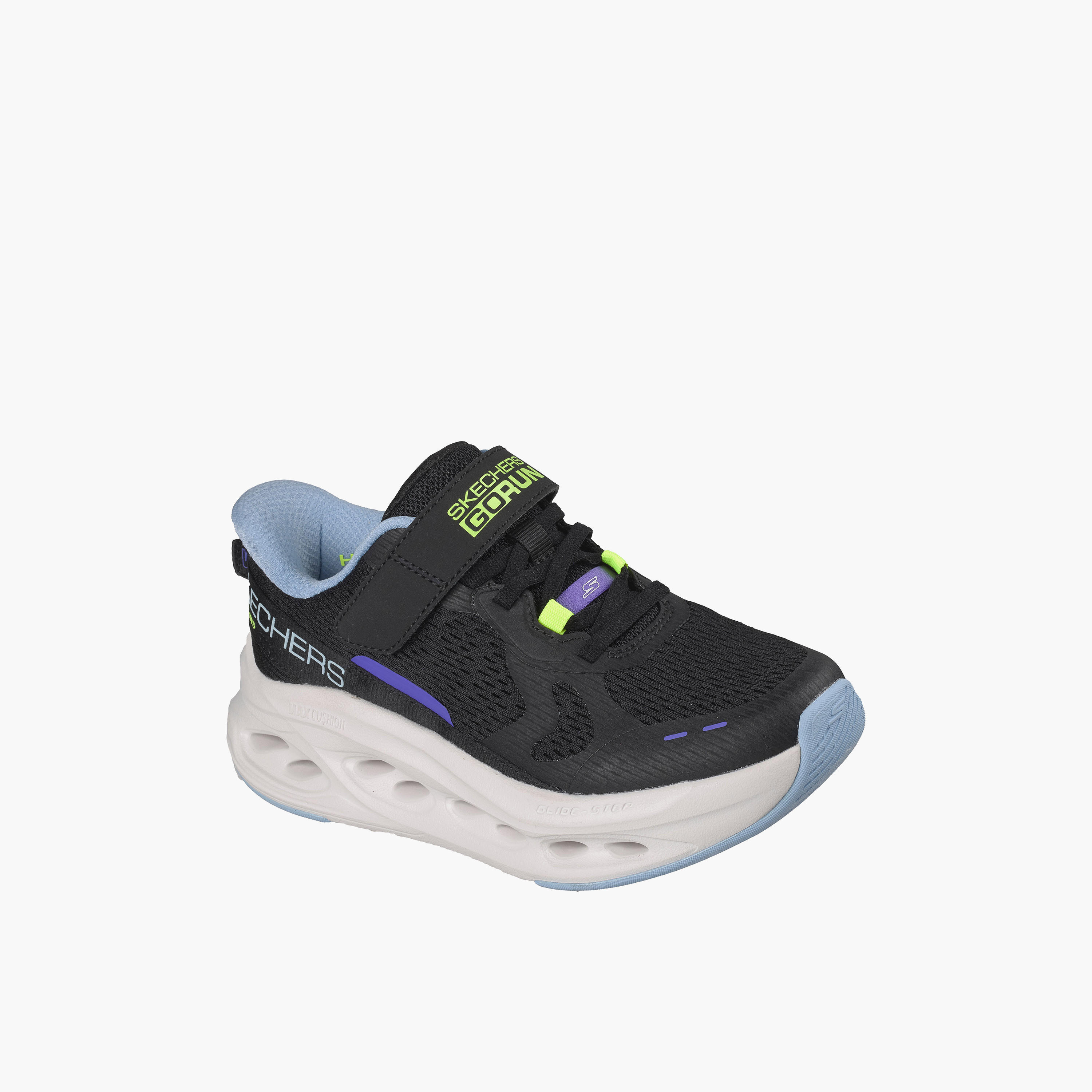 Skechers Girls MAX CUSHIONING GLIDE-STEP Hook & Loop Sneakers-girls-shoes-sneakers-image-1