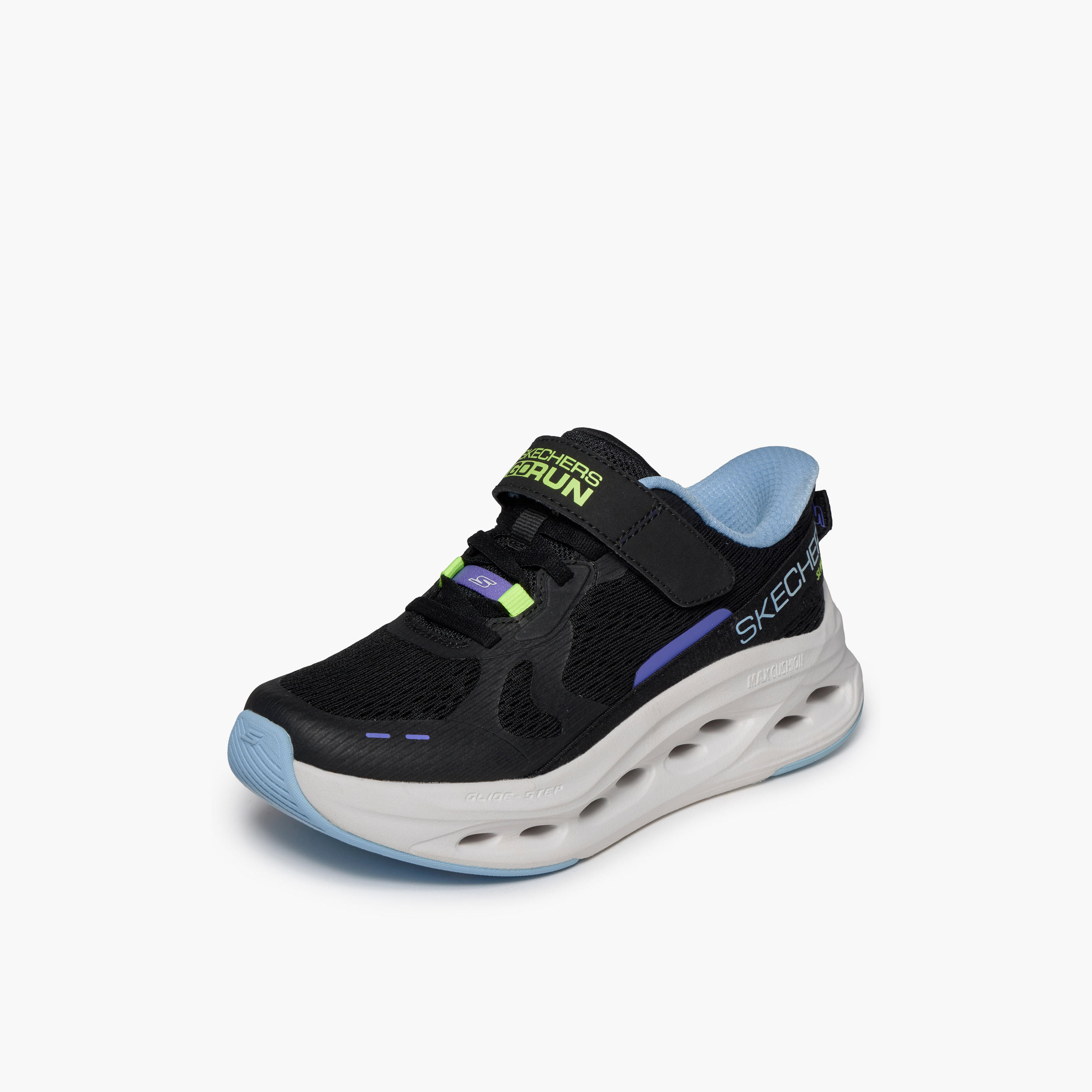 Skechers Girls MAX CUSHIONING GLIDE-STEP Hook & Loop Sneakers-girls-shoes-sneakers-image-4
