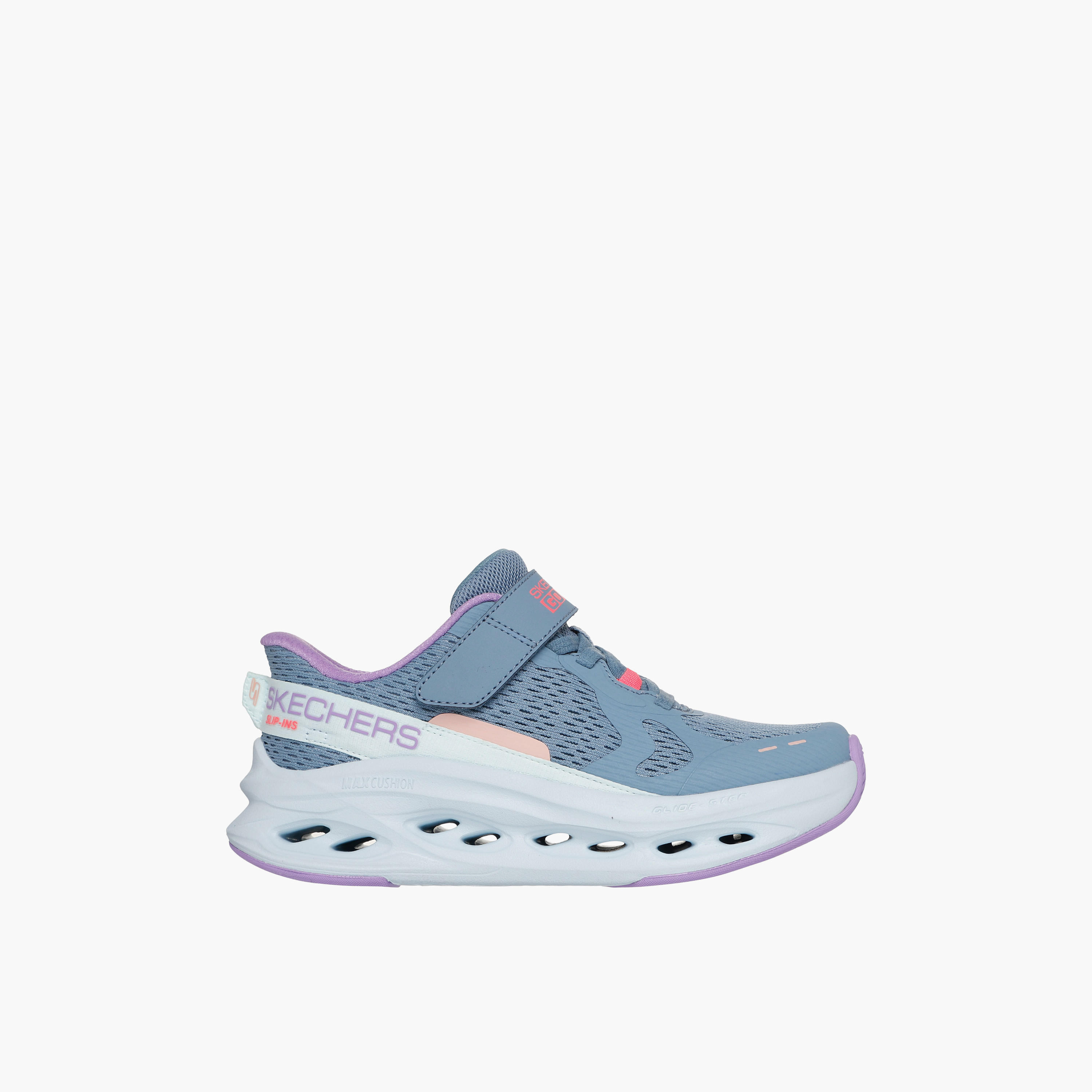 حذاء سنيكرز بشريط إغلاق لاصق ماكس كوشننج جلايد-ستب للبنات من سكيتشرز-girls-shoes-sneakers-image-3