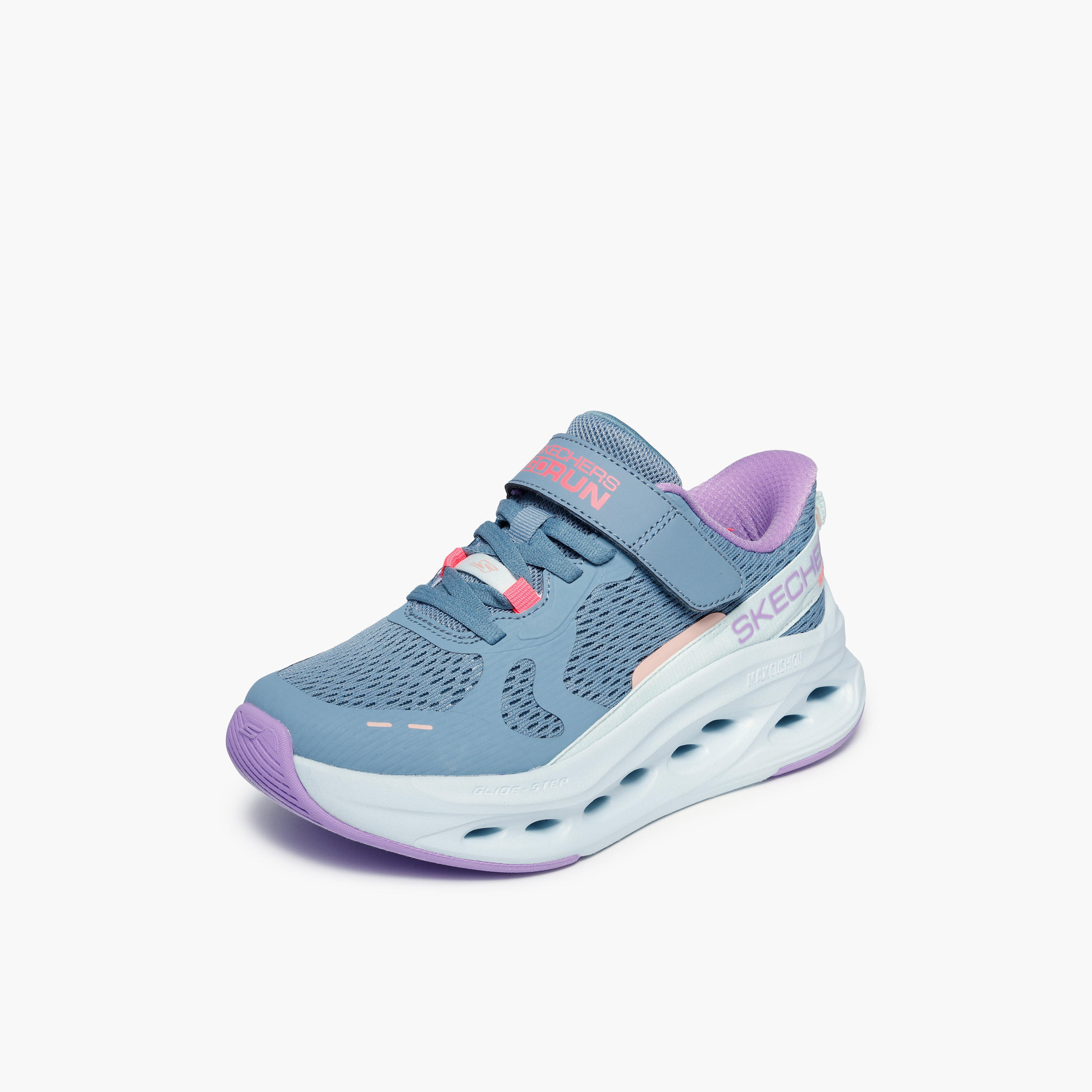 حذاء سنيكرز بشريط إغلاق لاصق ماكس كوشننج جلايد-ستب للبنات من سكيتشرز-girls-shoes-sneakers-image-4