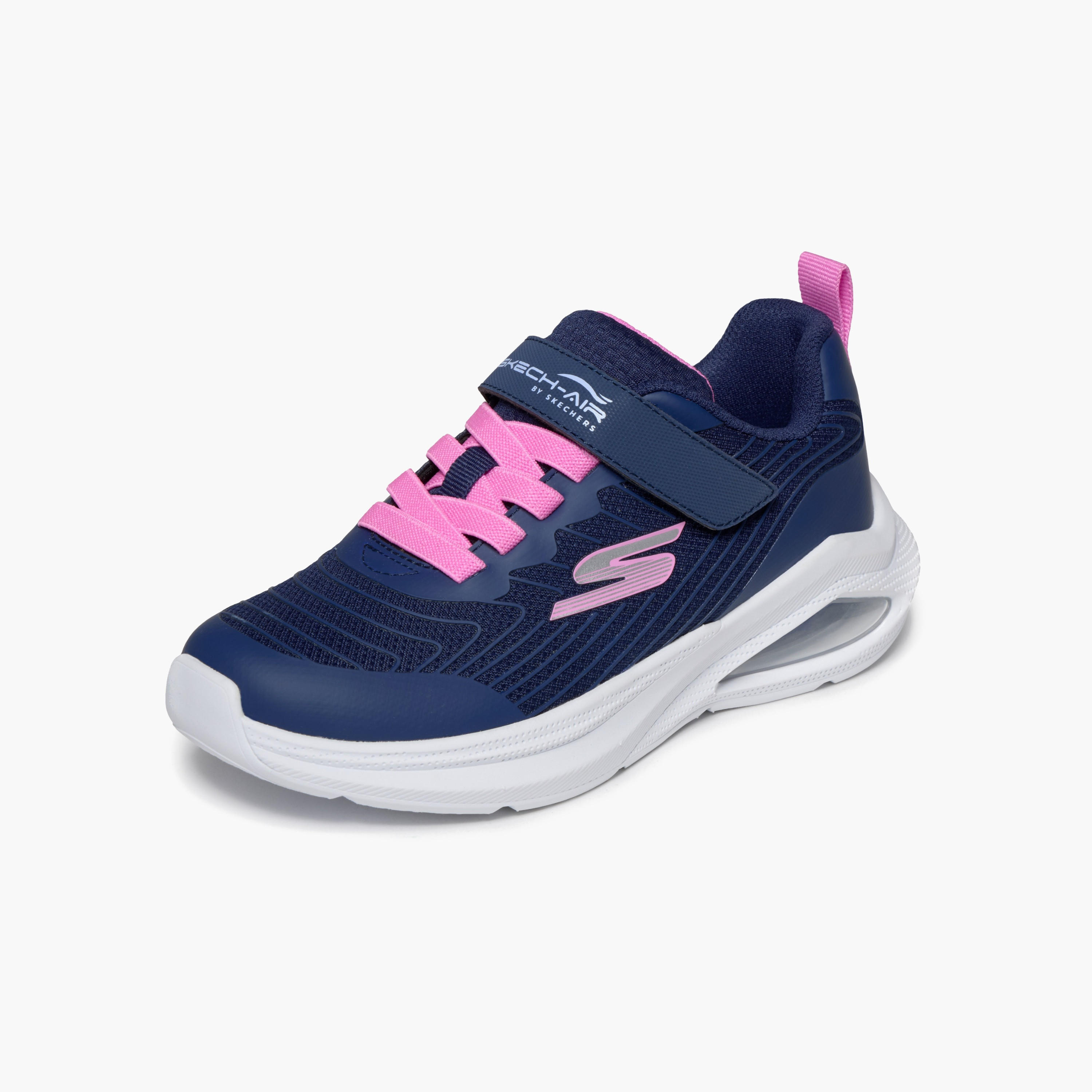 Skechers Girls MICROSPEC MAX VELOCITY Hook & Loop Sports Shoes-girls-shoes-sneakers-image-3