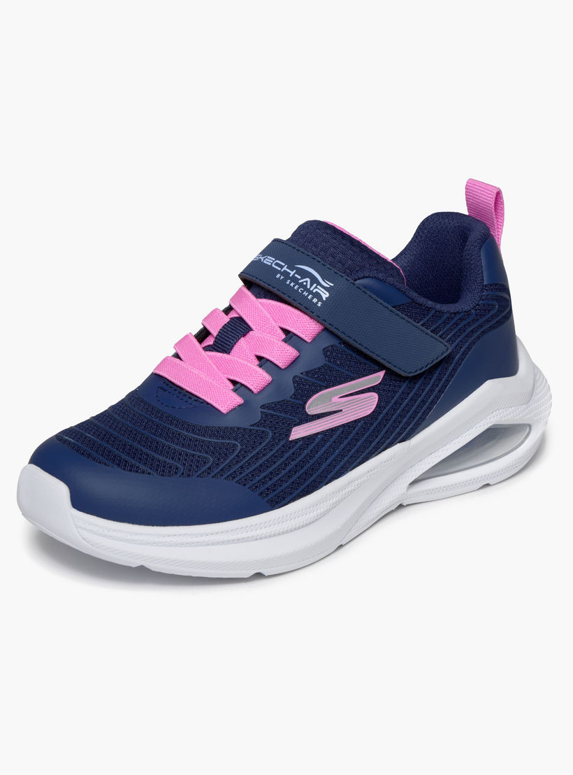 Skechers Girls MICROSPEC MAX VELOCITY Hook & Loop Sports Shoes-girls-shoes-sneakers-image-3