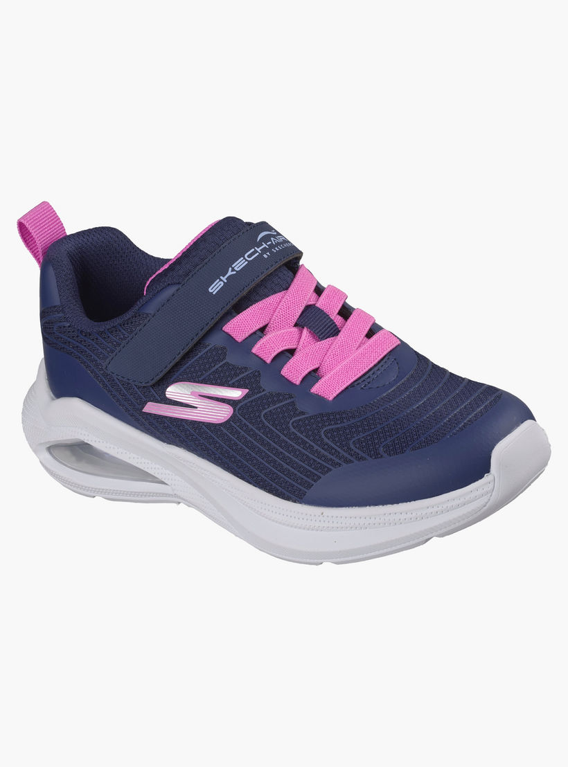 Skechers Girls MICROSPEC MAX VELOCITY Hook & Loop Sports Shoes-girls-shoes-sneakers-image-5