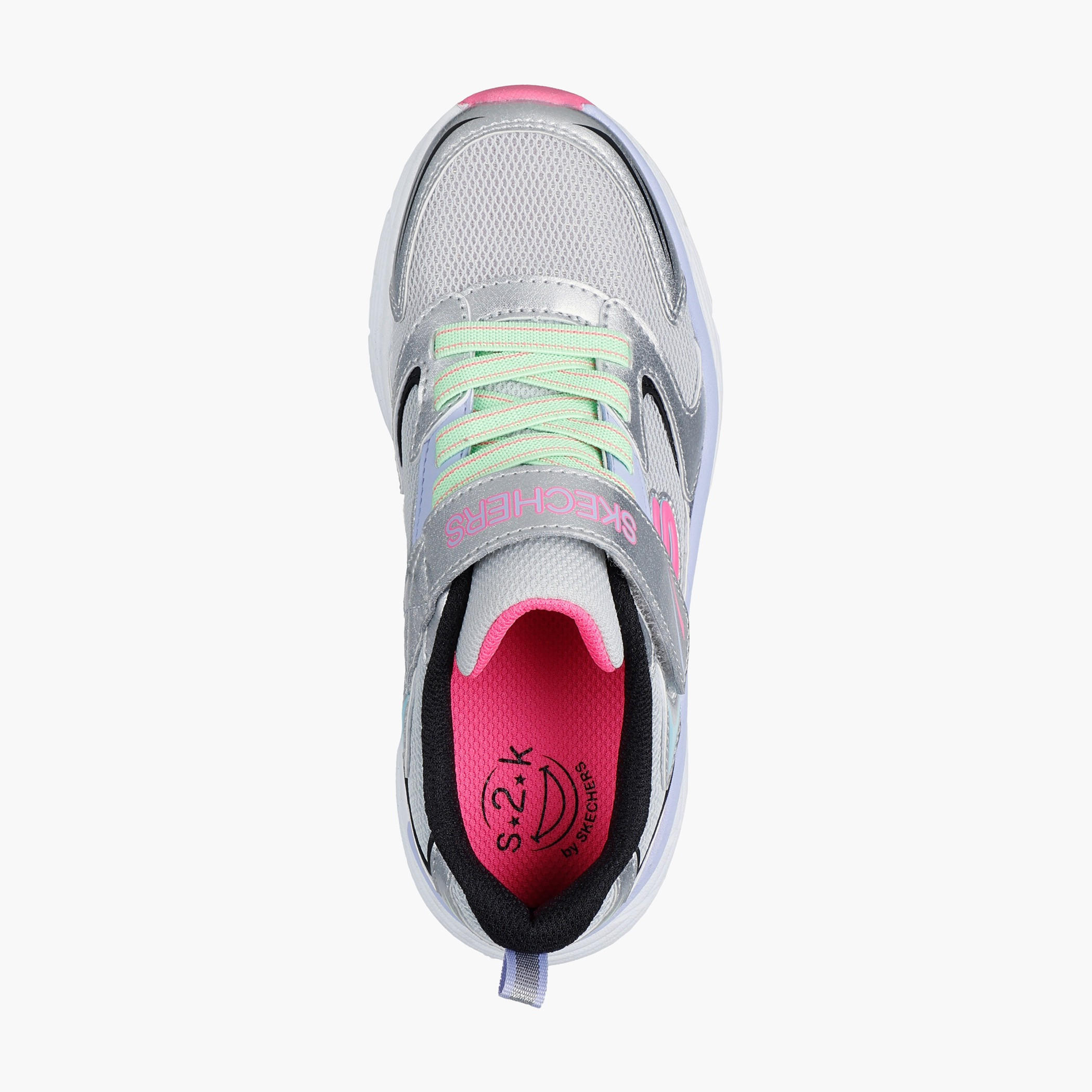 حذاء رياضي بشريط إغلاق لاصق للفتيات من سكيتشرز-sports-girls-shoes-image-3
