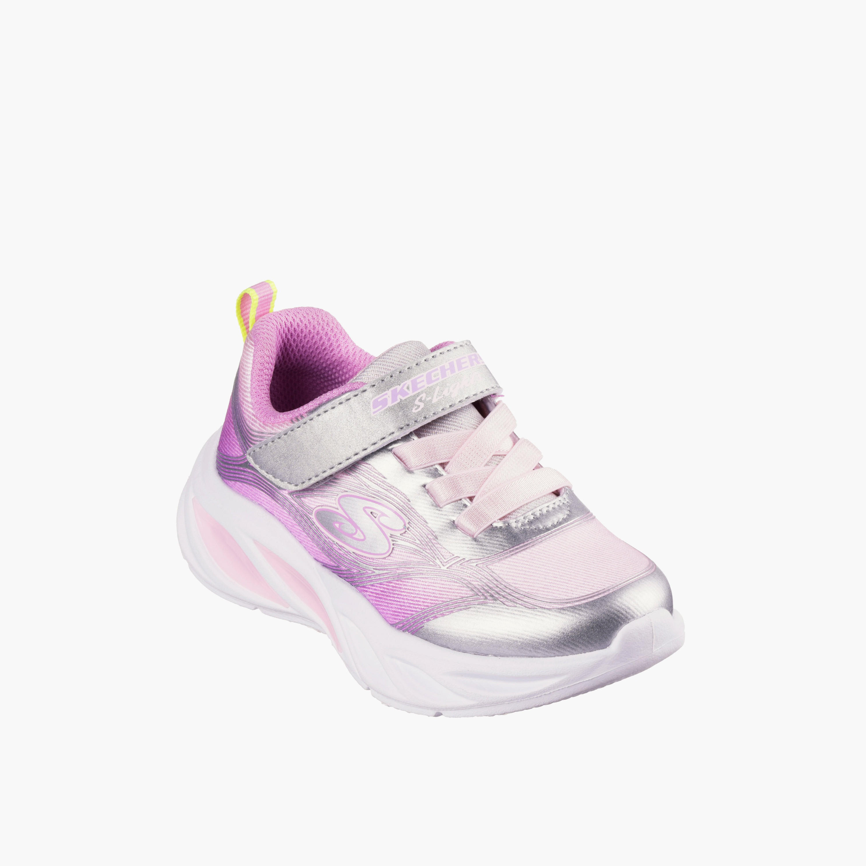 Skechers Girls Hook & Loop Light-Up Sports Shoes-baby-girls-shoes-closedshoes-image-1