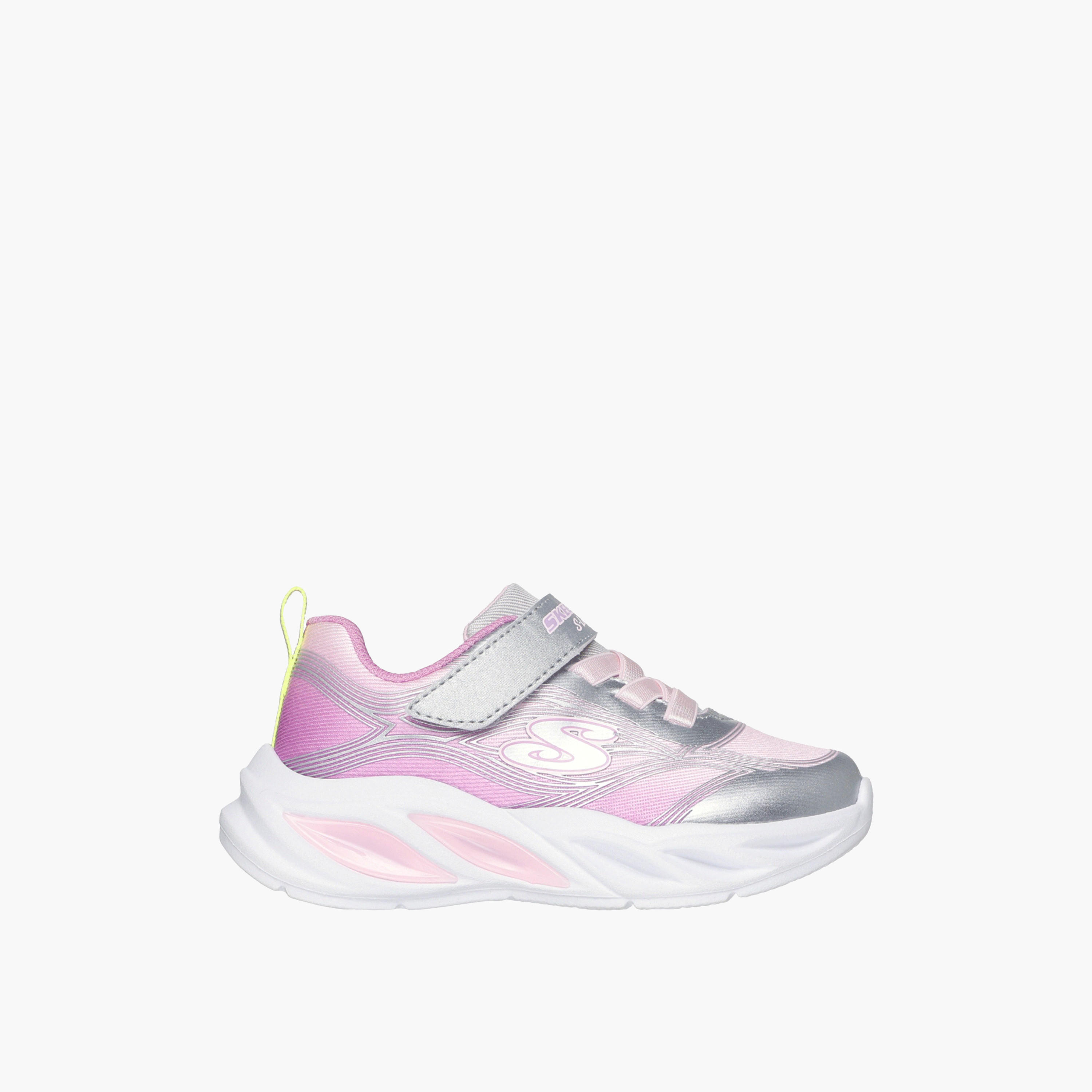 Skechers Girls Hook & Loop Light-Up Sports Shoes-baby-girls-shoes-closedshoes-image-2