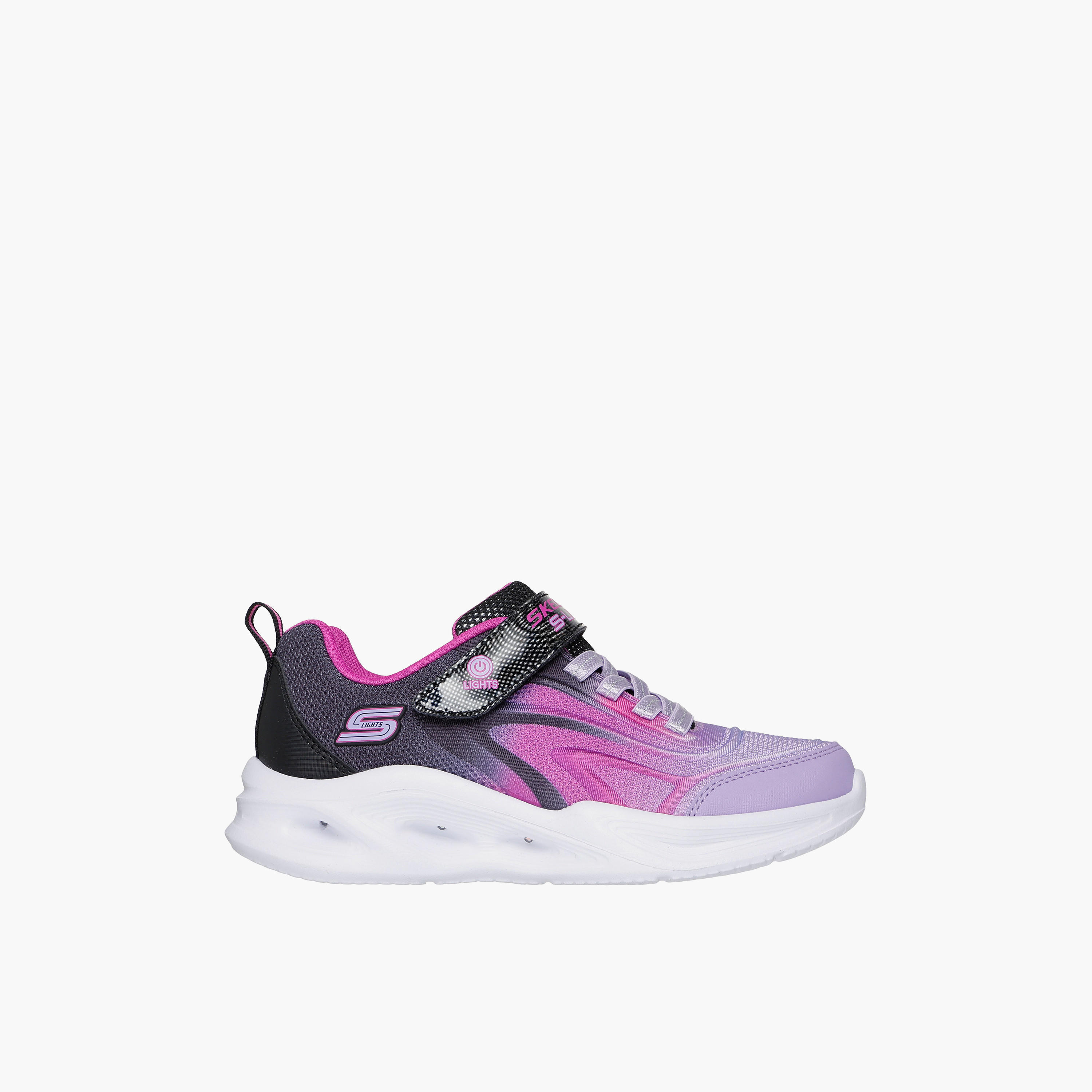 حذاء سنيكرز سولا جلو مضيء طول الكاحل بشريط إغلاق لاصق للبنات من سكيتشرز -girls-shoes-sneakers-image-4