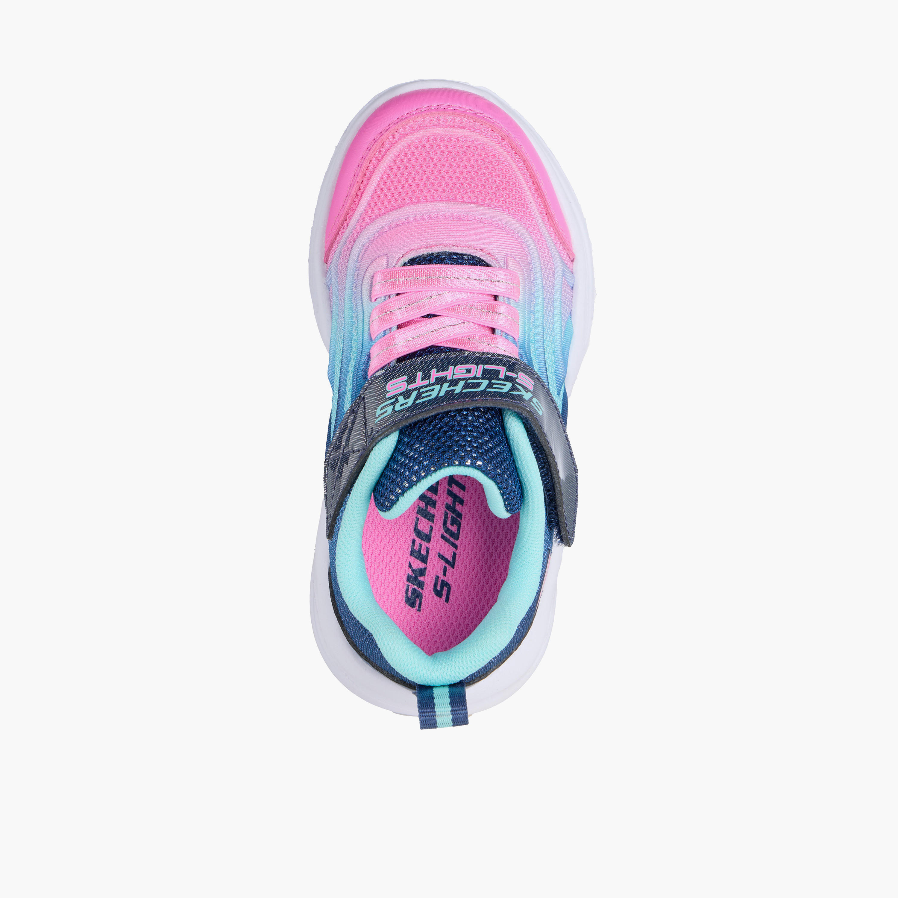 حذاء سنيكرز مضيء سولا جلو للبنات من سكيتشرز - 303713N-NVMT-baby-girls-shoes-closedshoes-image-2