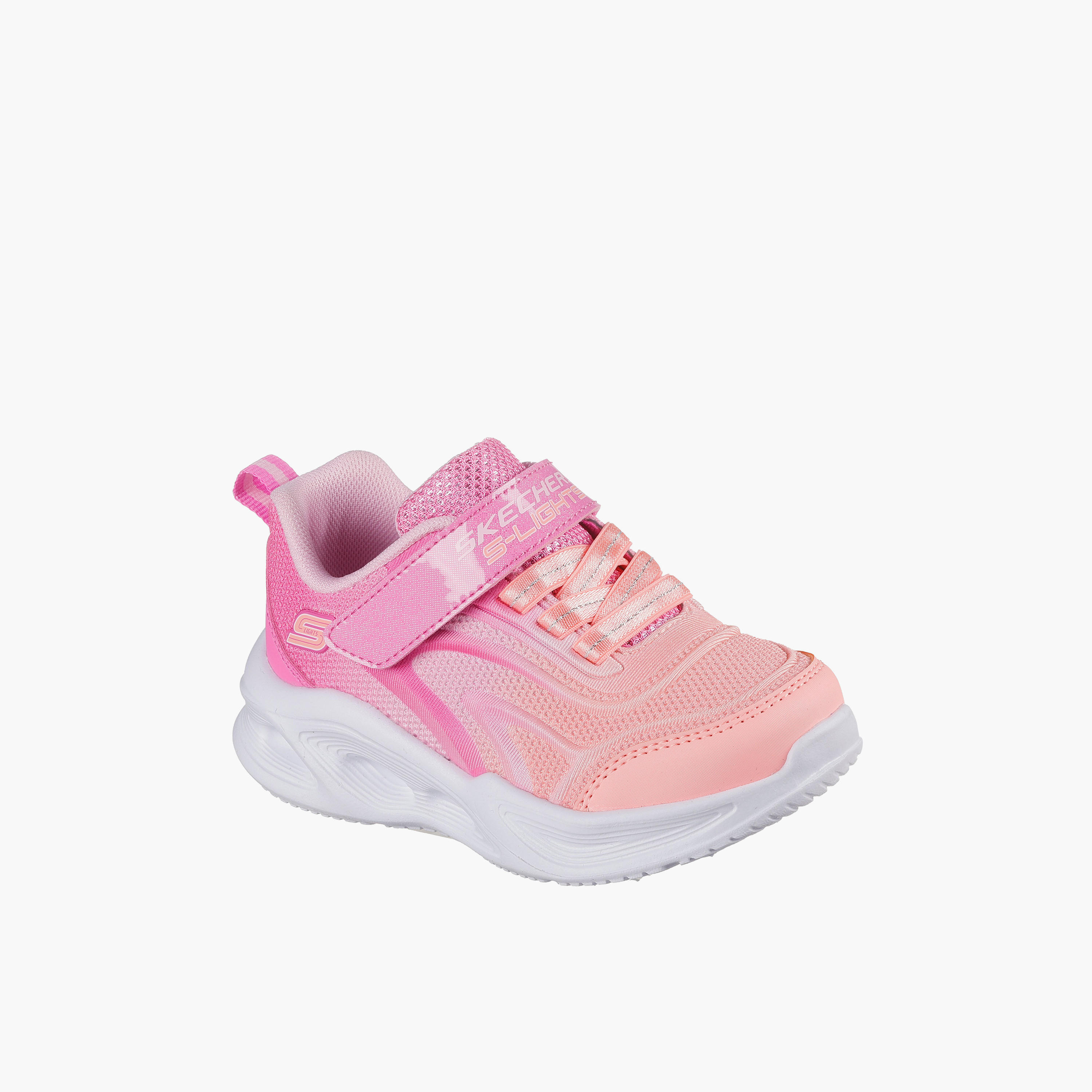 Skechers Girls SOLA GLOW - COLOR BR Light-Up Sneakers - 303713N-PKMT-baby-girls-shoes-closedshoes-image-1