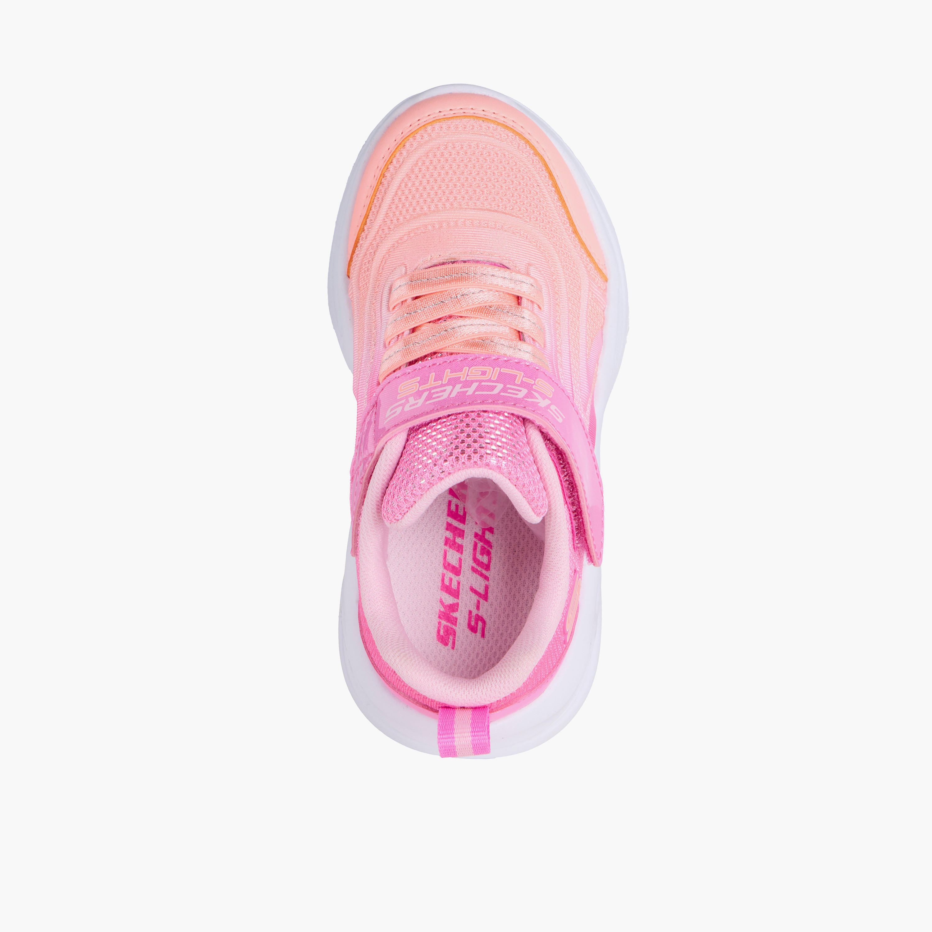 Skechers Girls SOLA GLOW - COLOR BR Light-Up Sneakers - 303713N-PKMT-baby-girls-shoes-closedshoes-image-2
