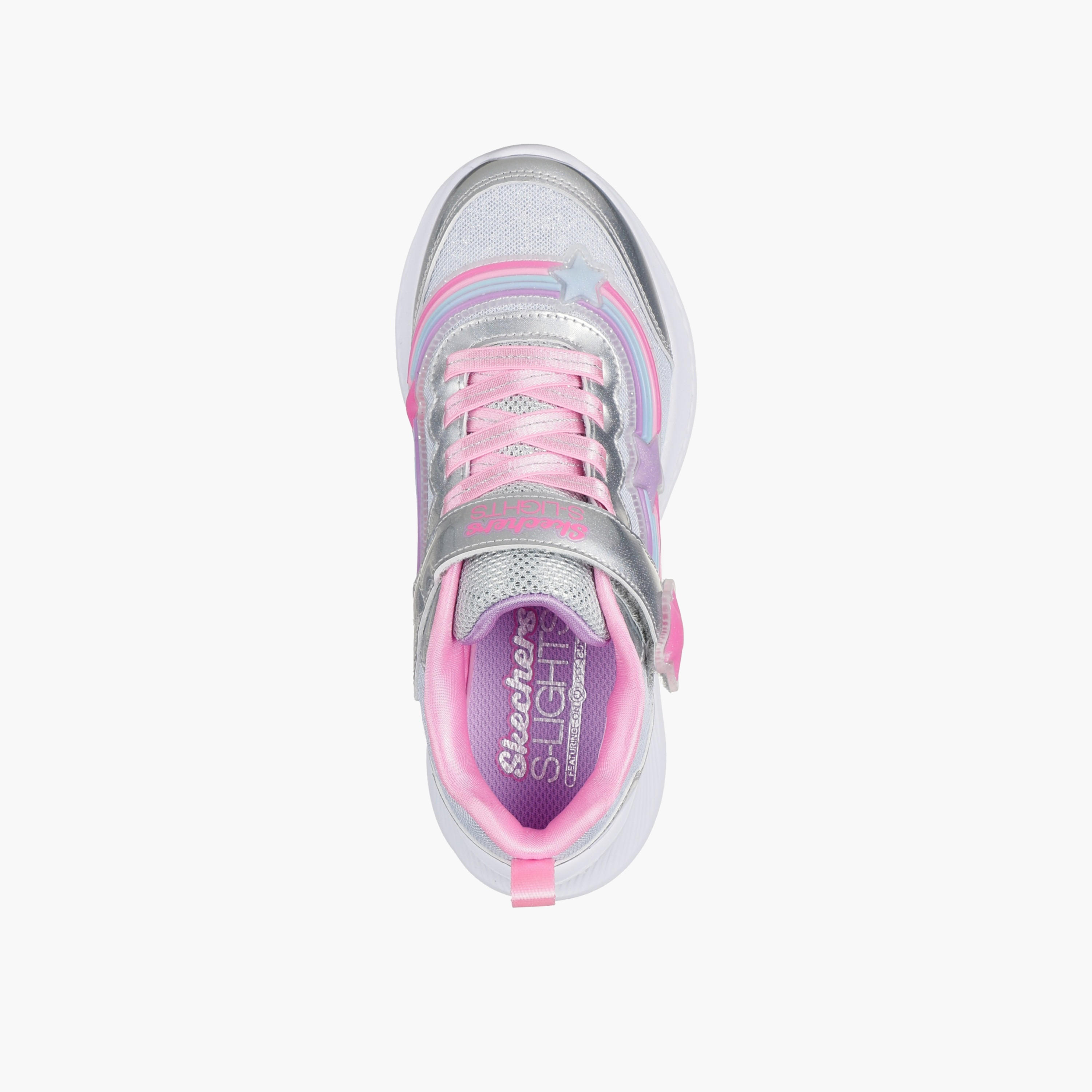 Skechers Girls JUMPSTERS 2.0 Star Accent Hook & Loop Sports Shoes-girls-shoes-sneakers-image-2