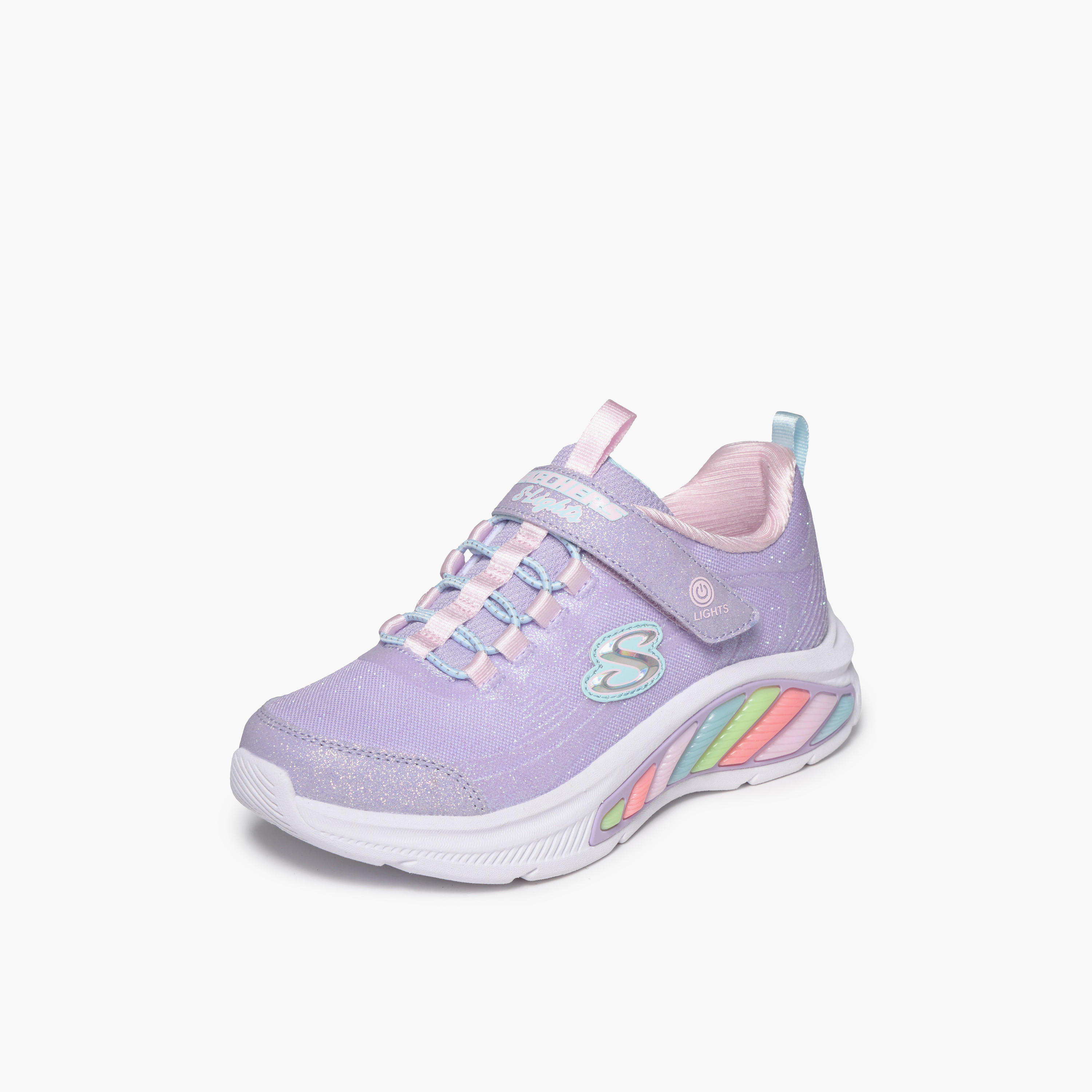 حذاء سنيكرز بشريط إغلاق رينبو كروزر للبنات من سكيتشرز-girls-shoes-sneakers-image-4