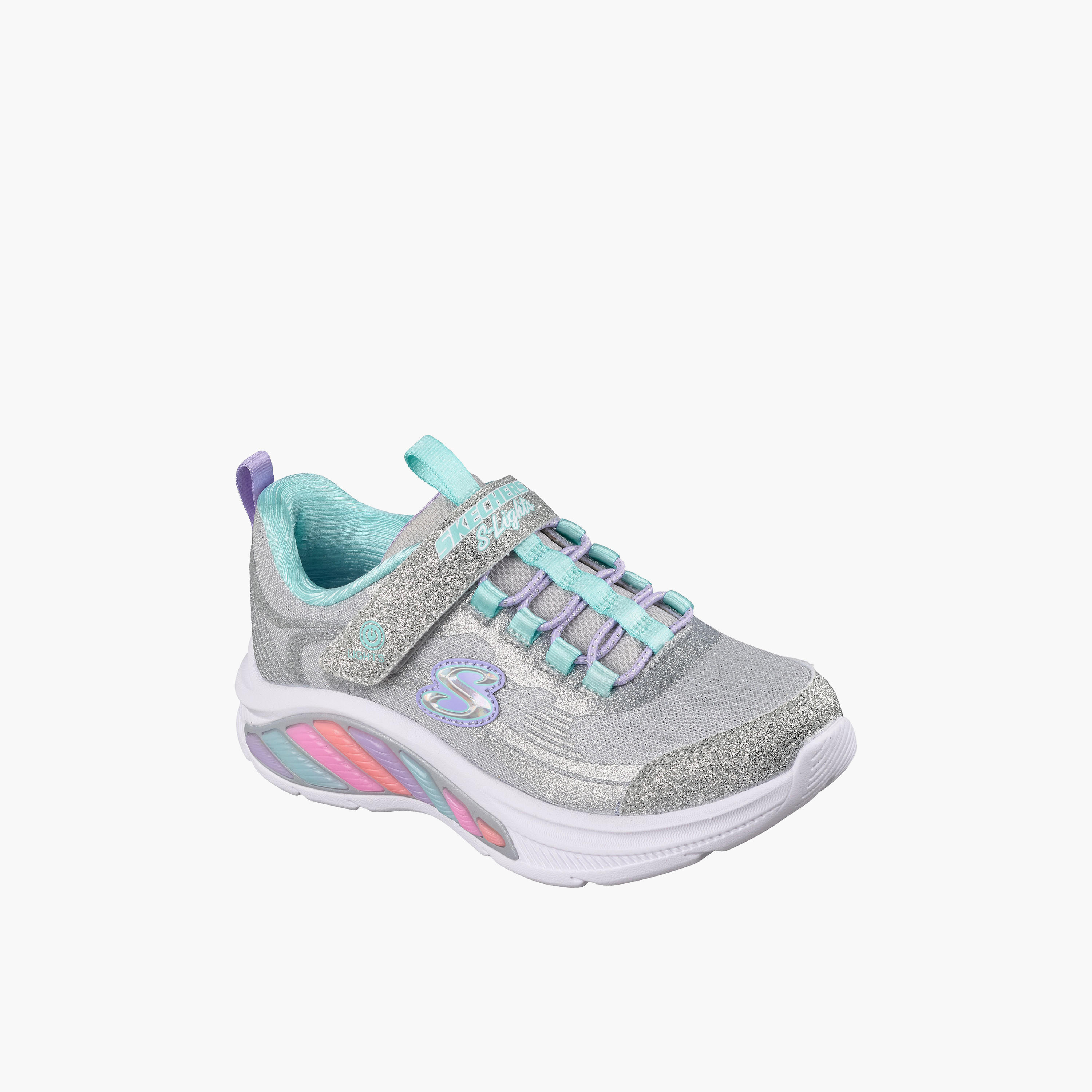 حذاء سنيكرز بشريط إغلاق رينبو كروزر للبنات من سكيتشرز-girls-shoes-sneakers-image-1