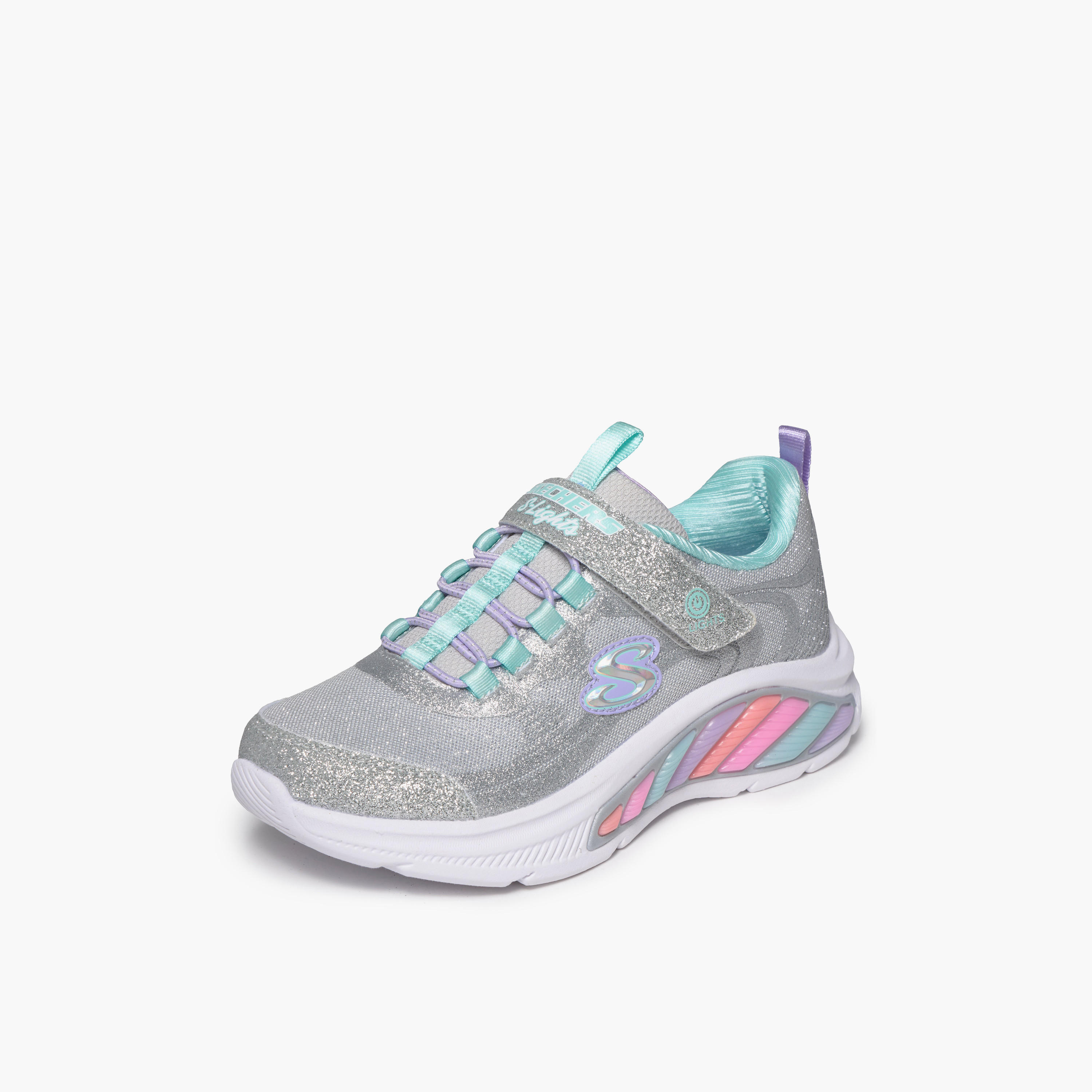 حذاء سنيكرز بشريط إغلاق رينبو كروزر للبنات من سكيتشرز-girls-shoes-sneakers-image-4