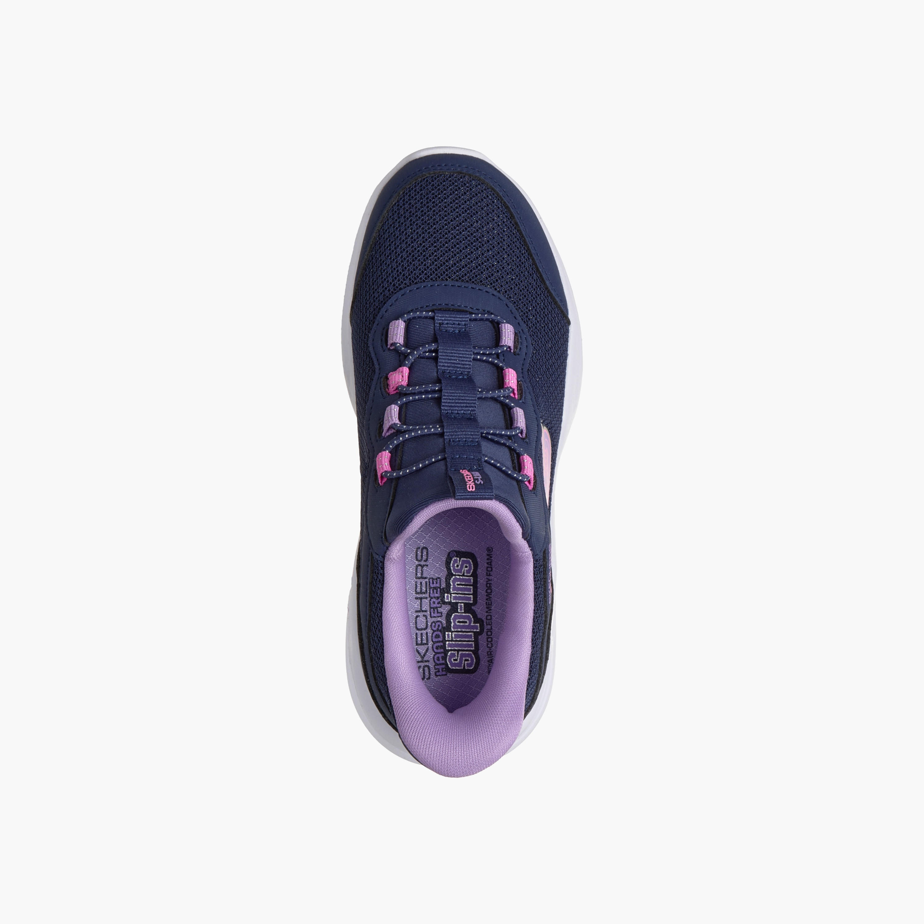 حذاء رياضي سهل الارتداء بطبعات شعار للبنات من سكيتشرز-girls-shoes-sneakers-image-2