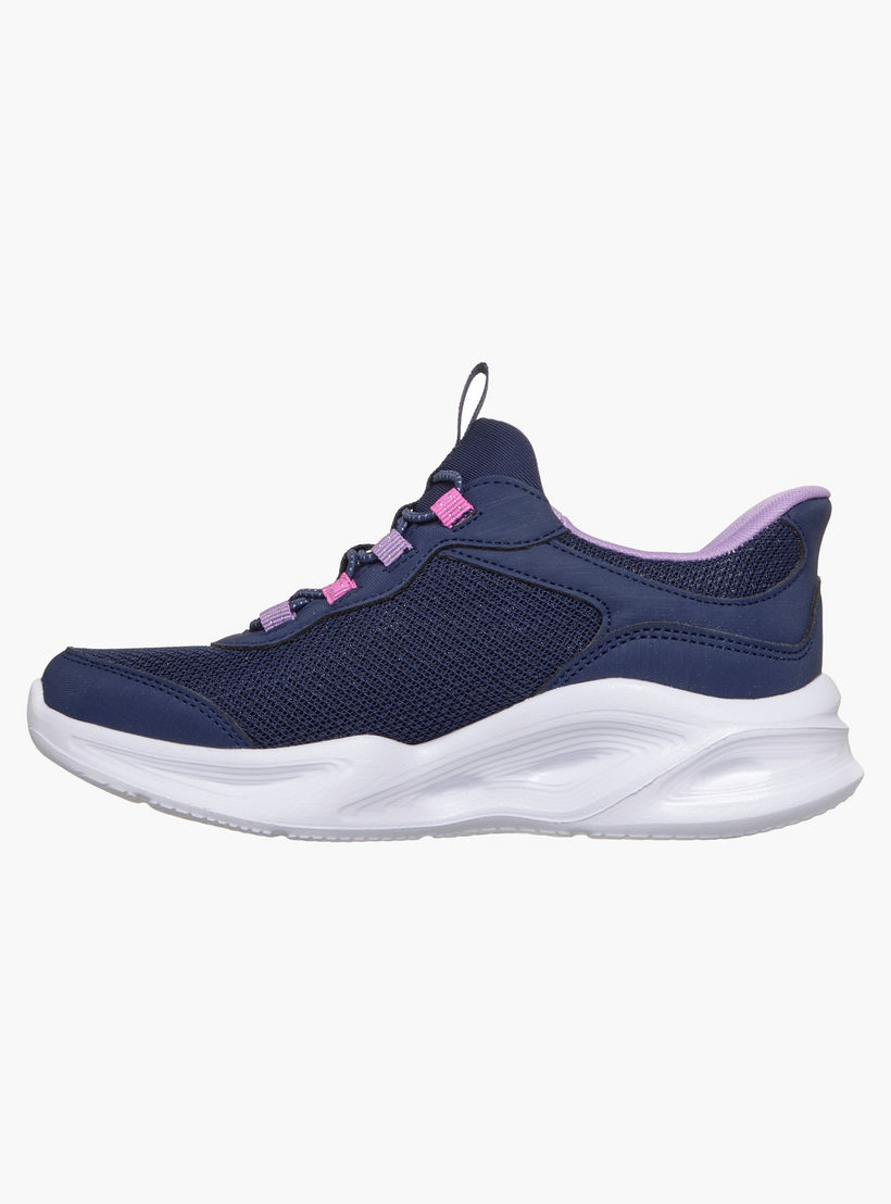 حذاء رياضي سهل الارتداء بطبعات شعار للبنات من سكيتشرز-girls-shoes-sneakers-image-6