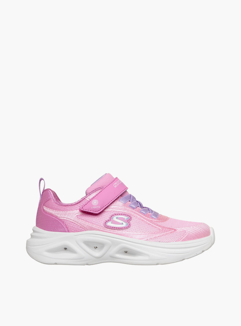 Skechers Girls Sola Glow 2.0 Hook & Loop Sneakers-girls-shoes-sneakers-image-4