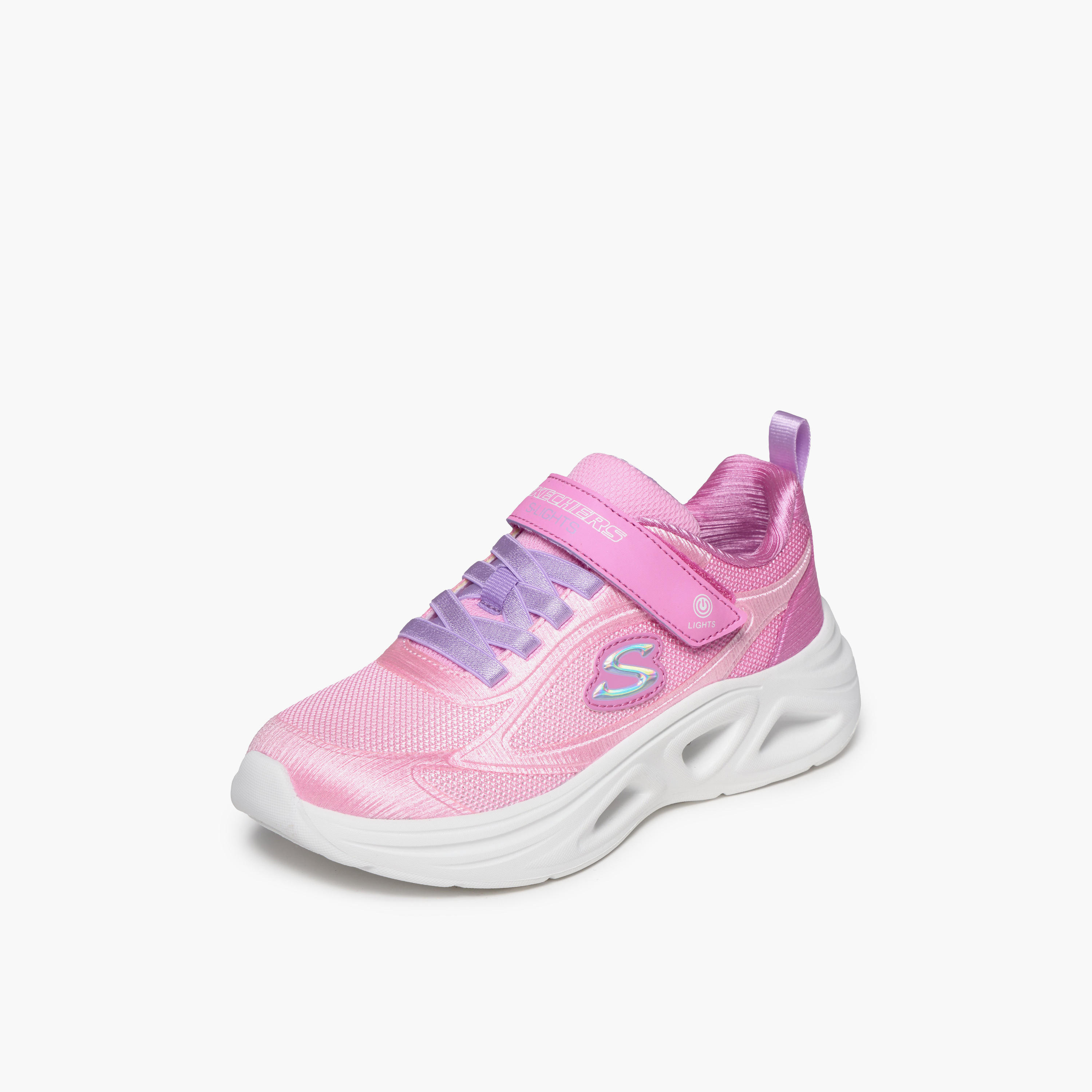 Skechers Girls Sola Glow 2.0 Hook & Loop Sneakers-girls-shoes-sneakers-image-5
