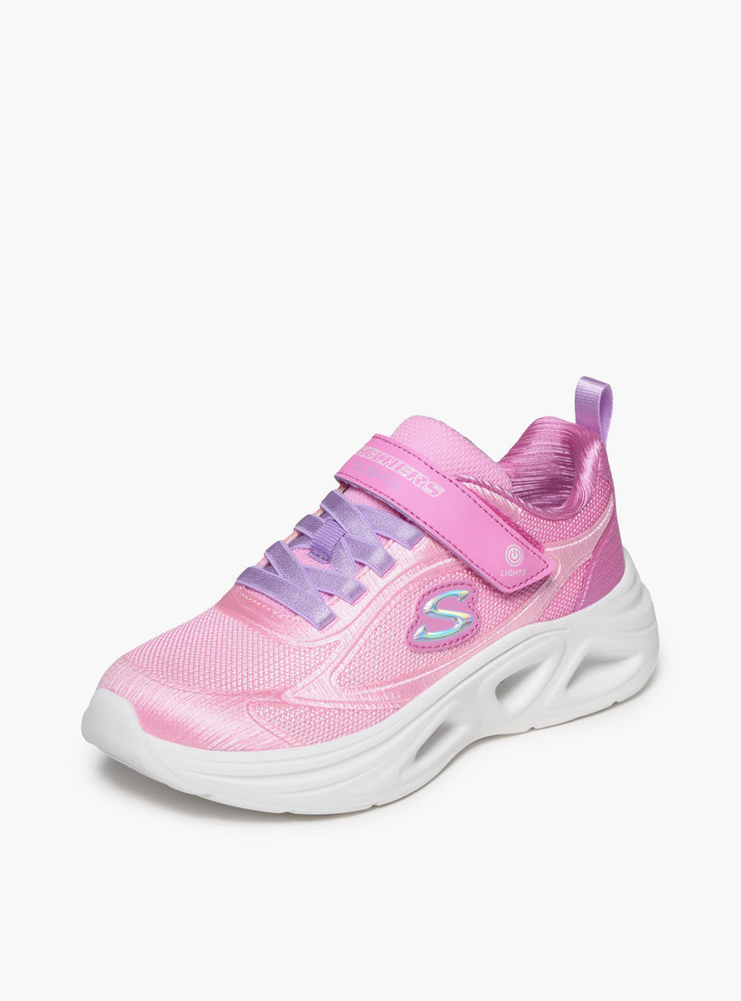 Skechers Girls Sola Glow 2.0 Hook & Loop Sneakers-girls-shoes-sneakers-image-5