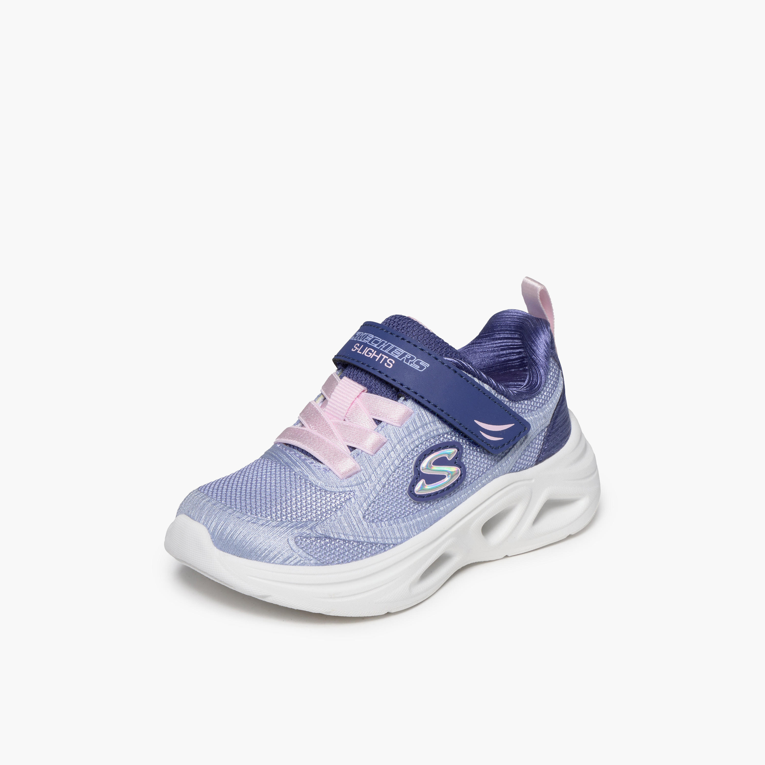 Skechers Girls SOLA GLOW 2.0 Hook & Loop Sneakers-girls-shoes-sneakers-image-4