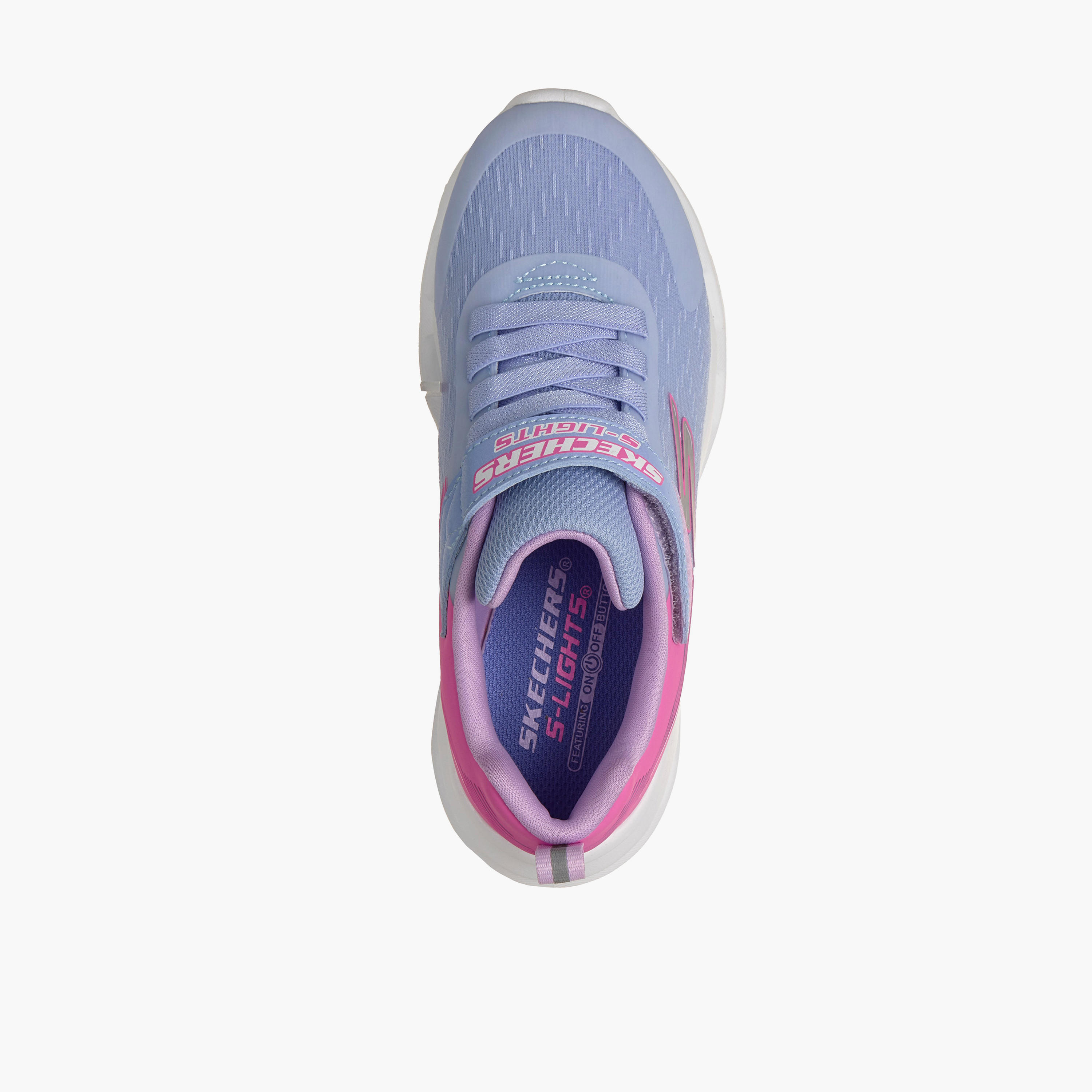 Skechers Girls GLIDE-STEP LIGHTS Hook & Loop Light-Up Ankle Sneakers-girls-shoes-sneakers-image-3