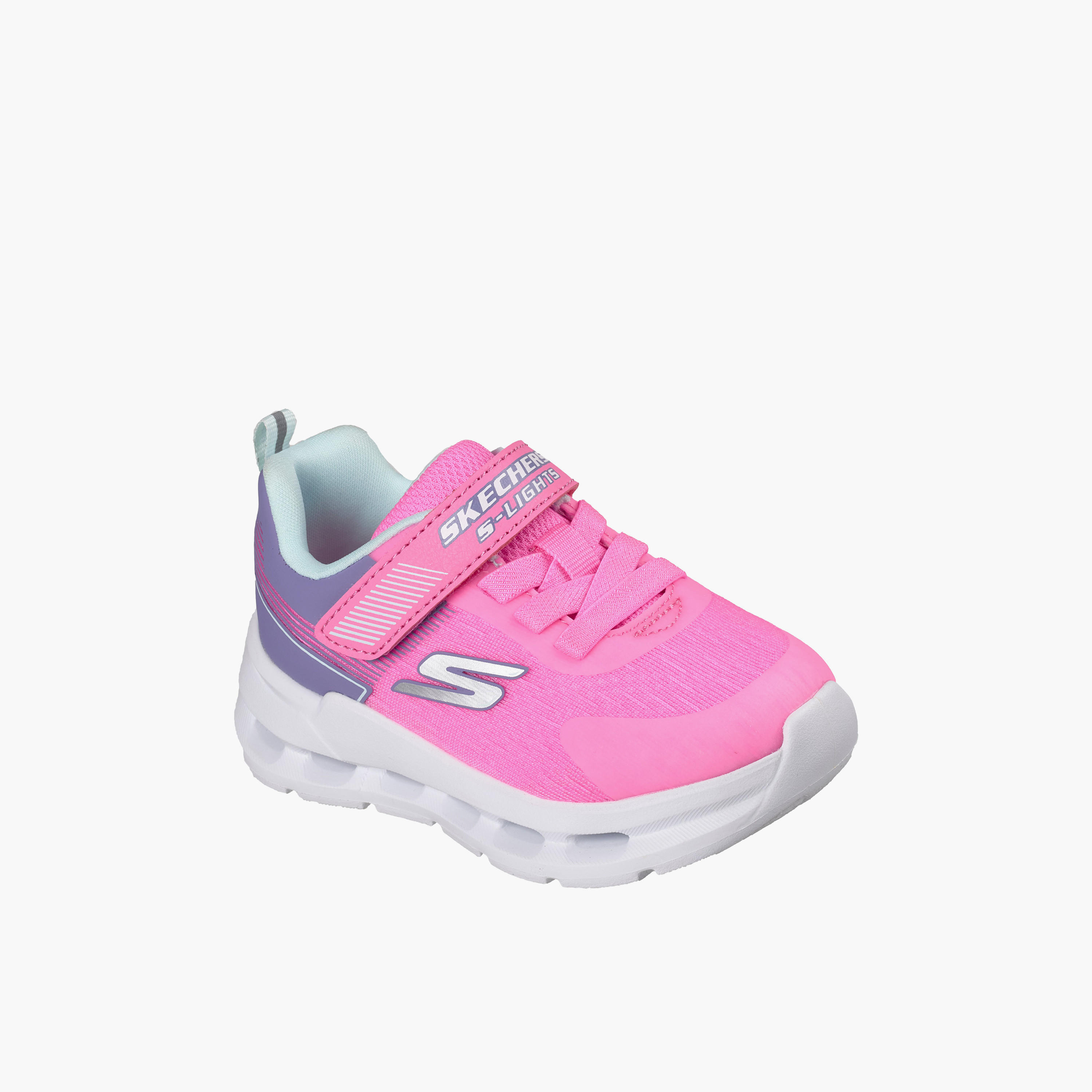 Skechers Girls GLIDE-STEP LIGHTS Hook & Loop Sneakers-girls-shoes-sneakers-image-1