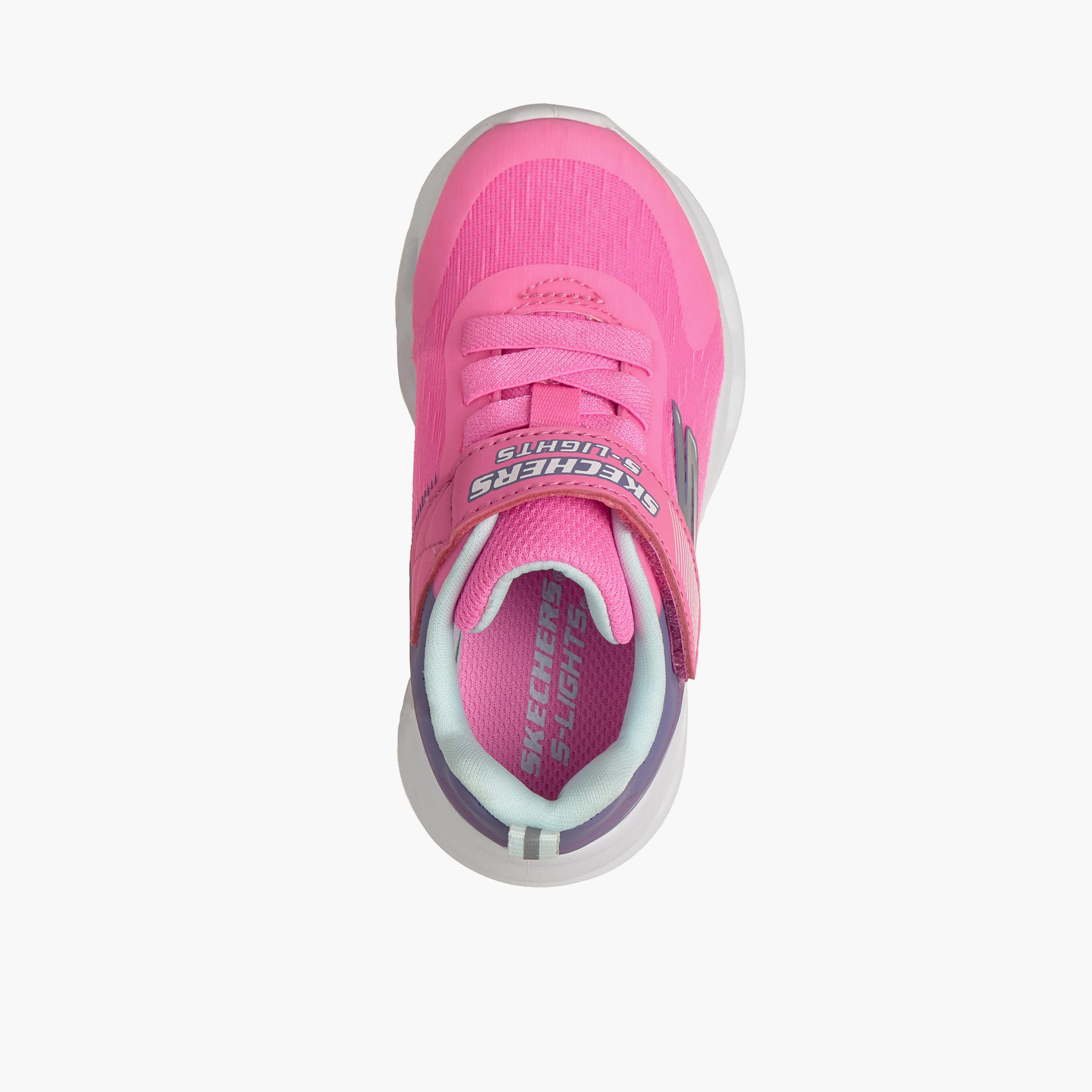 Skechers Girls GLIDE-STEP LIGHTS Hook & Loop Sneakers-girls-shoes-sneakers-image-2