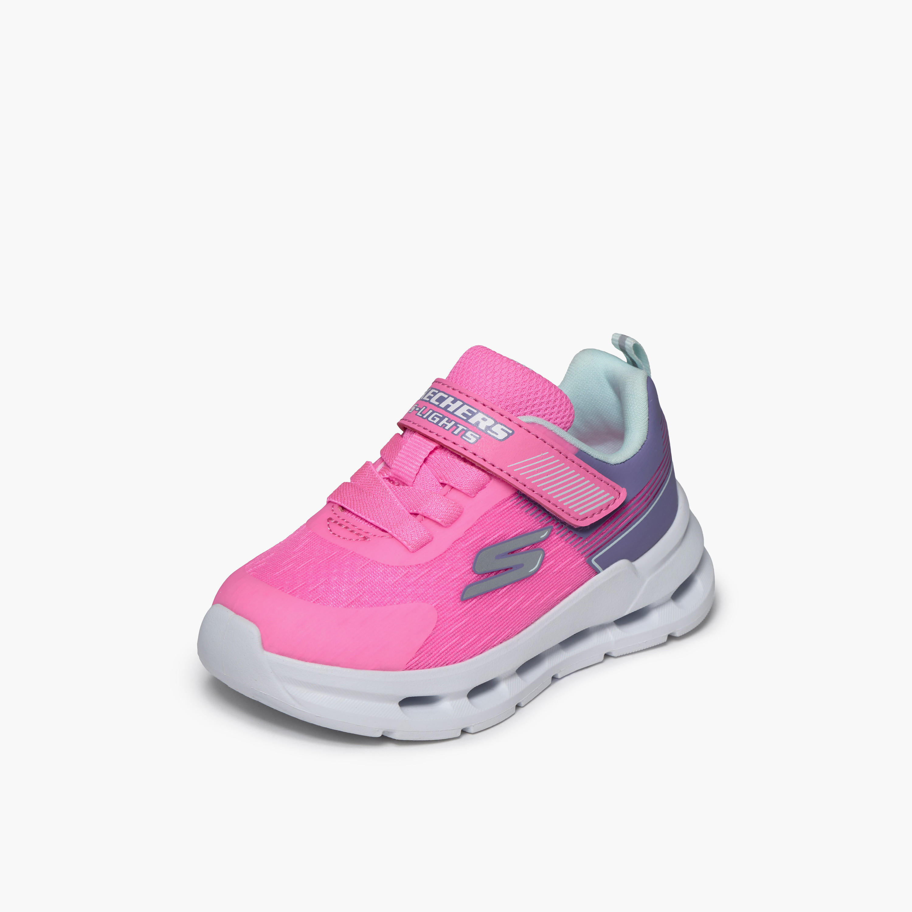 Skechers Girls GLIDE-STEP LIGHTS Hook & Loop Sneakers-girls-shoes-sneakers-image-4