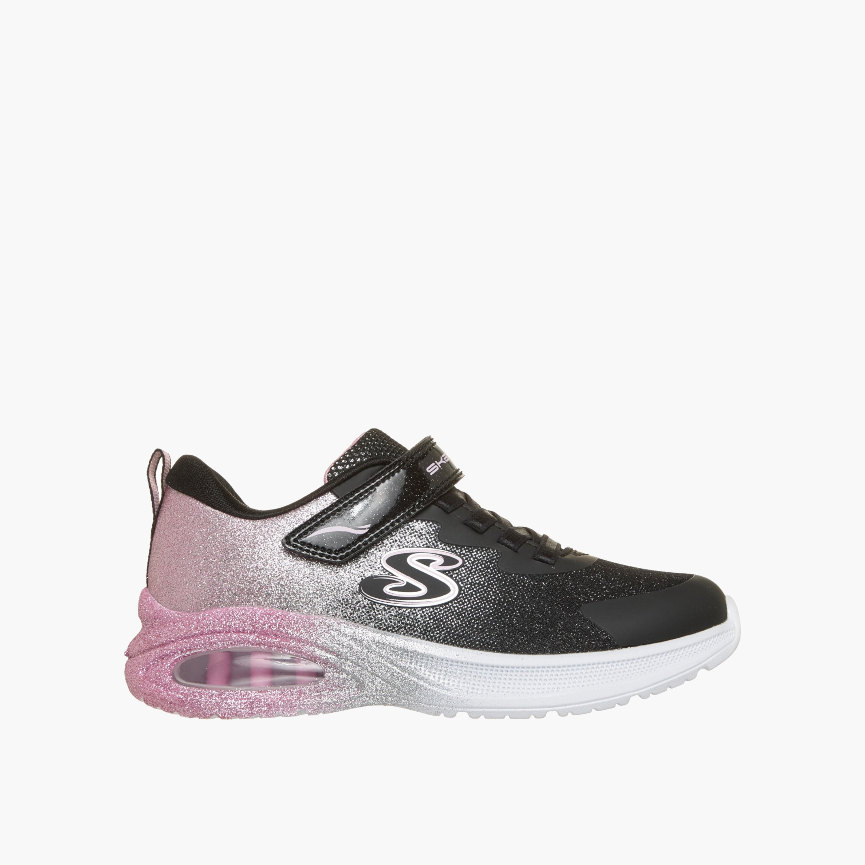 Skechers Girls MICROSPEC MAX ADVANCE Hook & Loop Sports Shoes-girls-shoes-sneakers-image-1