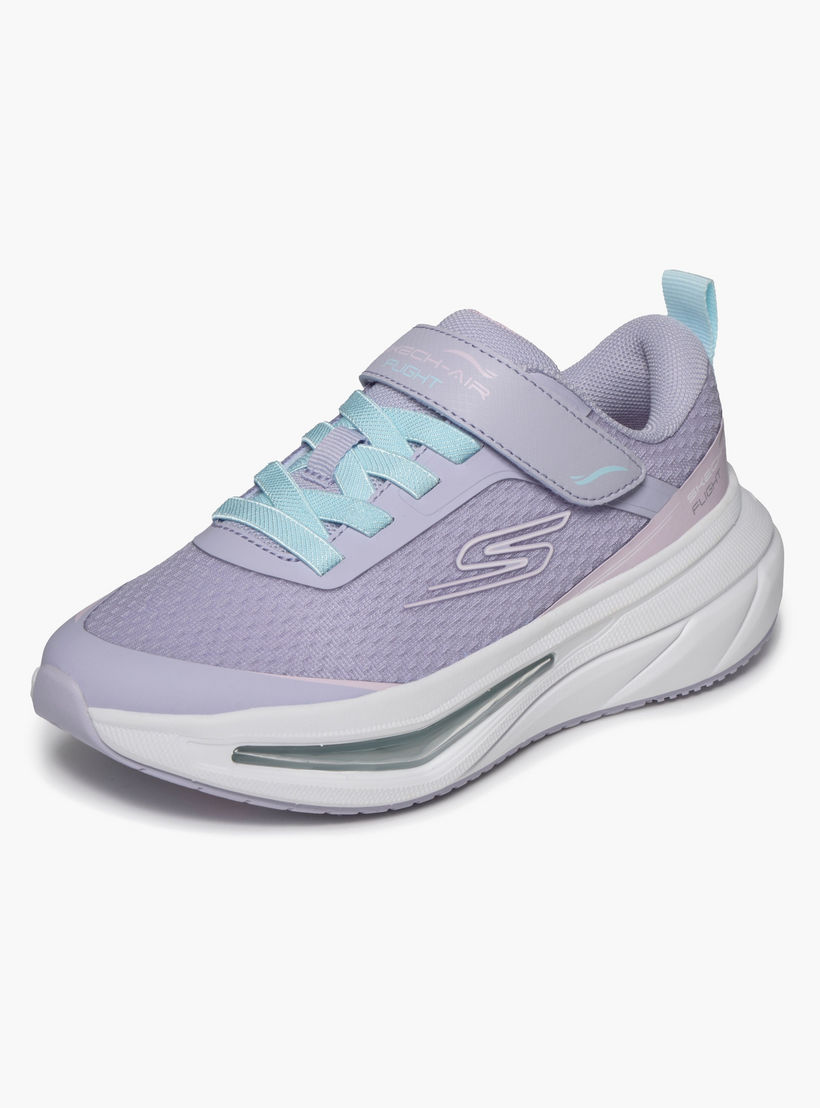 Skechers Girls Logo Hook & Loop Sports Shoes-sports-girls-shoes-image-3