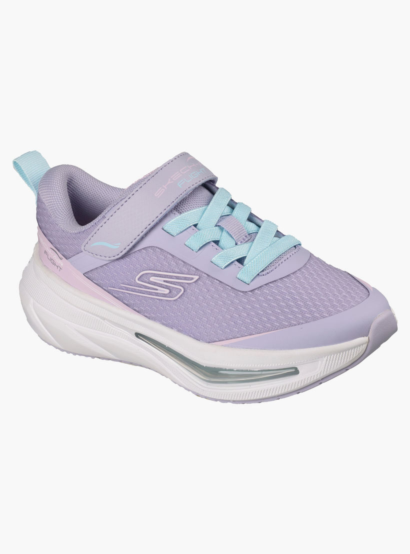 Skechers Girls Logo Hook & Loop Sports Shoes-sports-girls-shoes-image-5