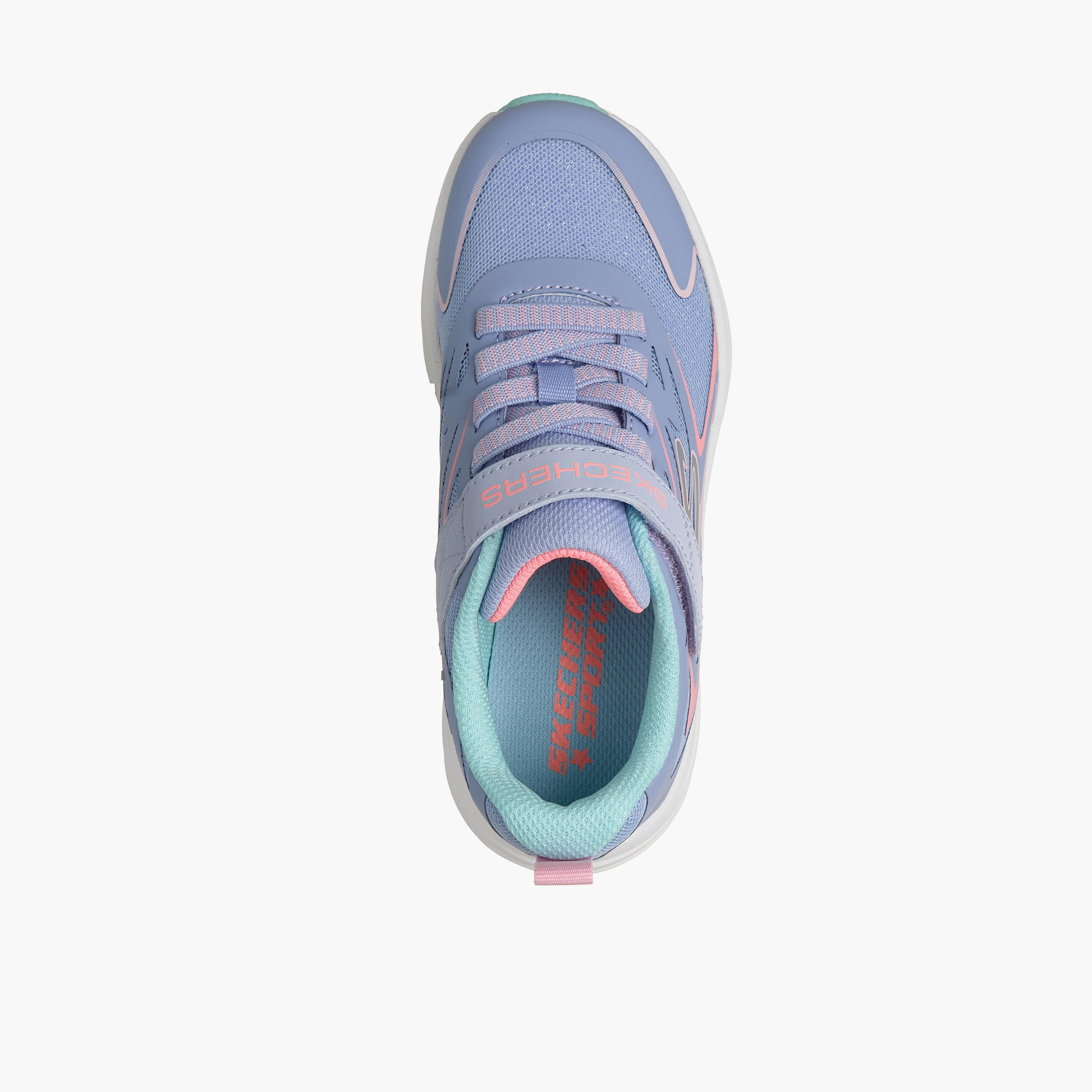 Skechers Girls MICROSPEC TREAD Hook & Loop Sneakers - 303882L-PWMT-CP-girls-shoes-sneakers-image-2