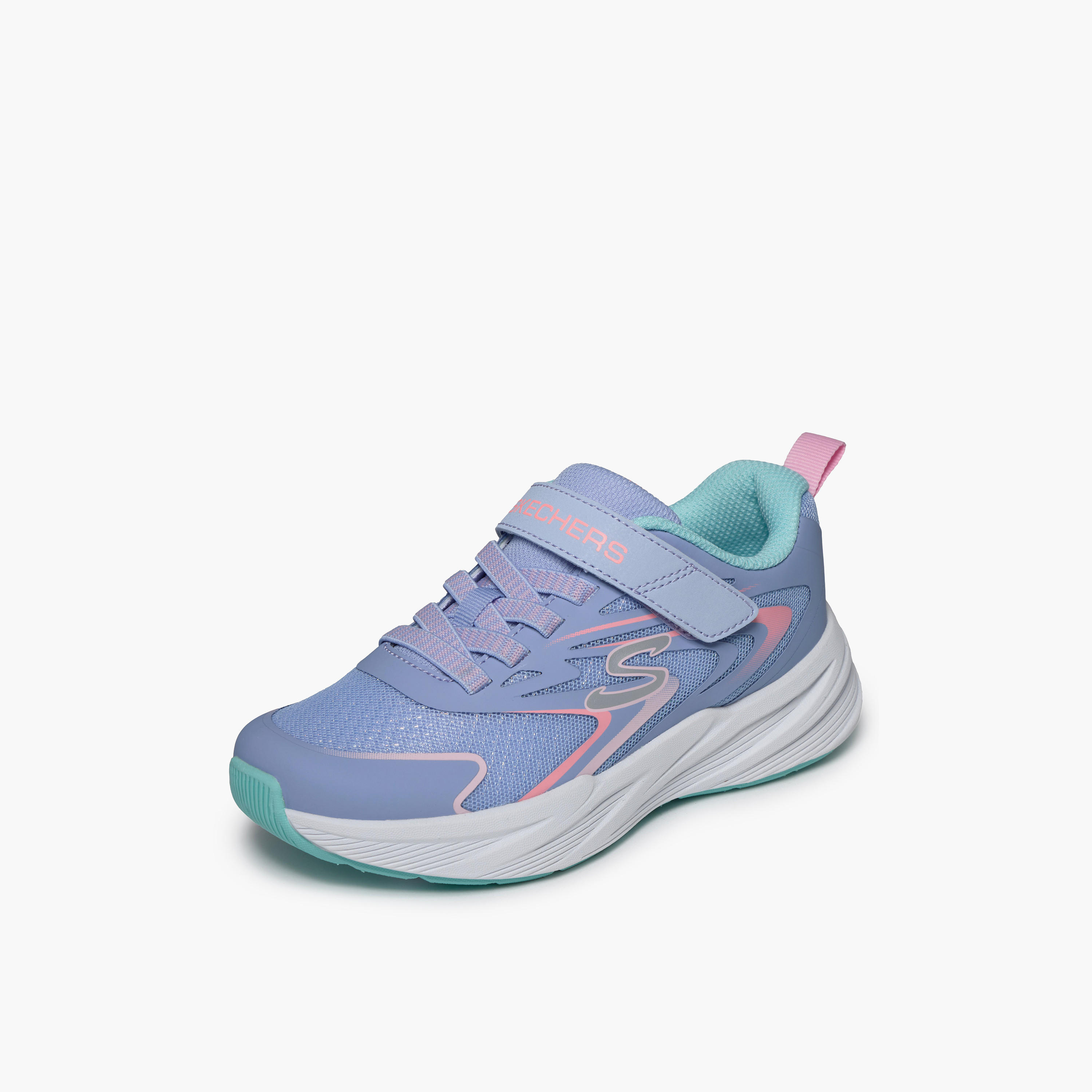 Skechers Girls MICROSPEC TREAD Hook & Loop Sneakers - 303882L-PWMT-CP-girls-shoes-sneakers-image-4