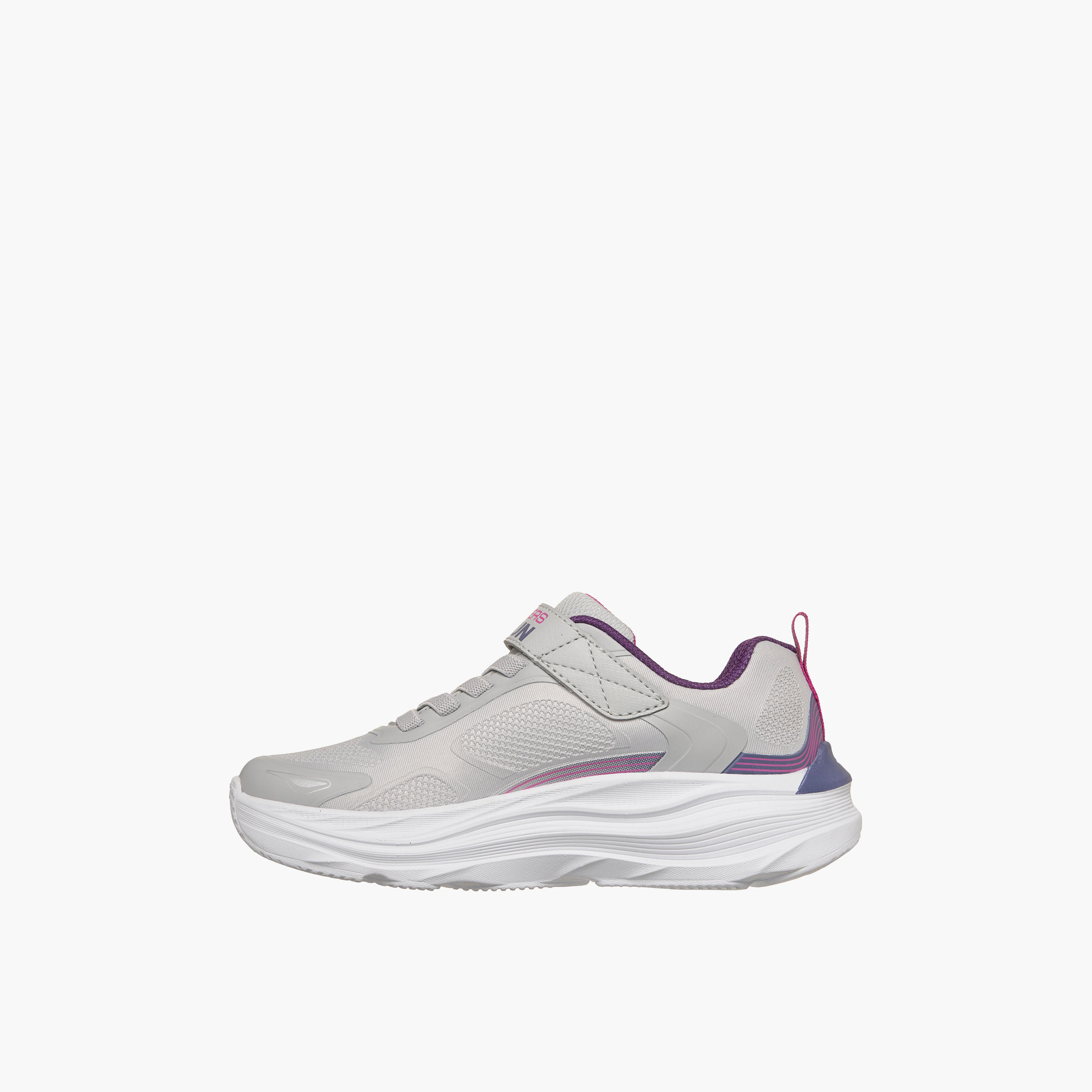 حذاء جري بشريط إغلاق لاصق ماكس ران للبنات من سكيتشرز - 303989L-GRY-CP-girls-shoes-sneakers-image-5