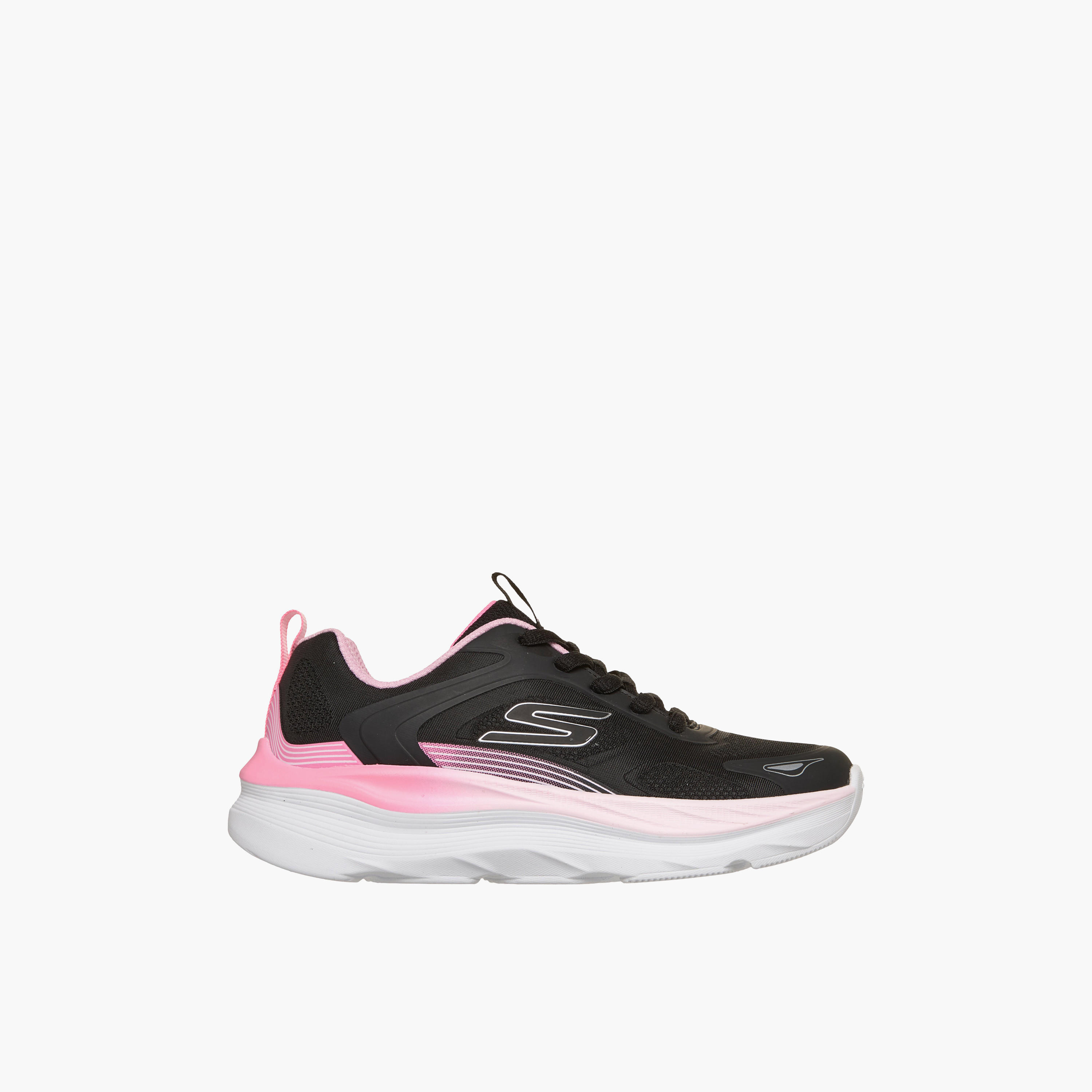 Skechers Girls MAX RUN Lace-Up Running Shoes - 303990L-BLK-CP-girls-shoes-sports-image-3
