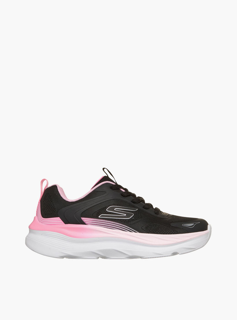 Skechers Girls MAX RUN Lace-Up Running Shoes - 303990L-BLK-CP-girls-shoes-sports-image-3