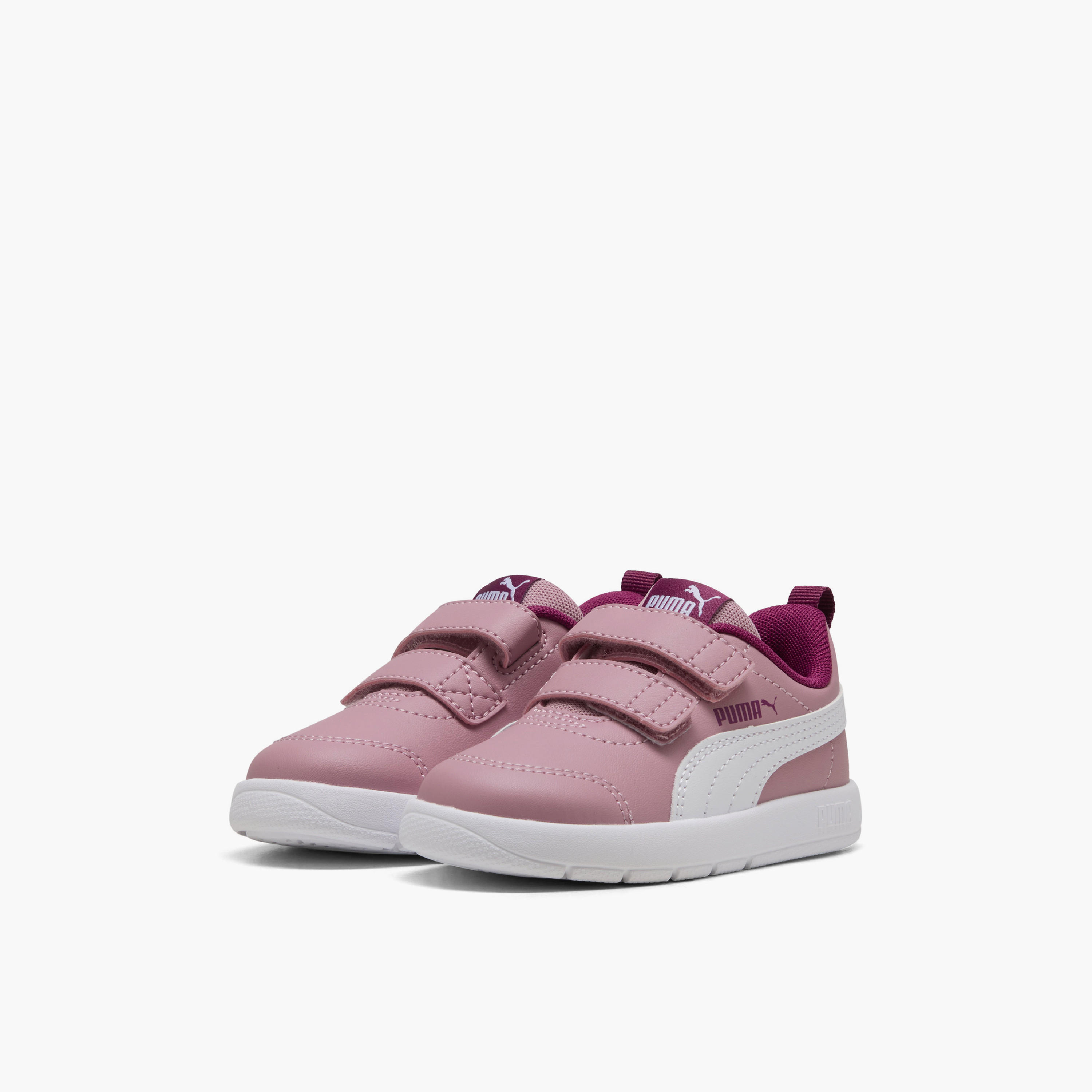 Puma Girls Courtflex v3 V Hook & Loop Sneakers-baby-girls-shoes-closedshoes-image-1