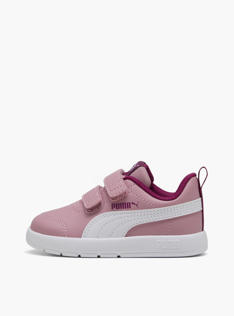 Puma Girls Courtflex v3 V Hook & Loop Sneakers-baby-girls-shoes-closedshoes-image-3