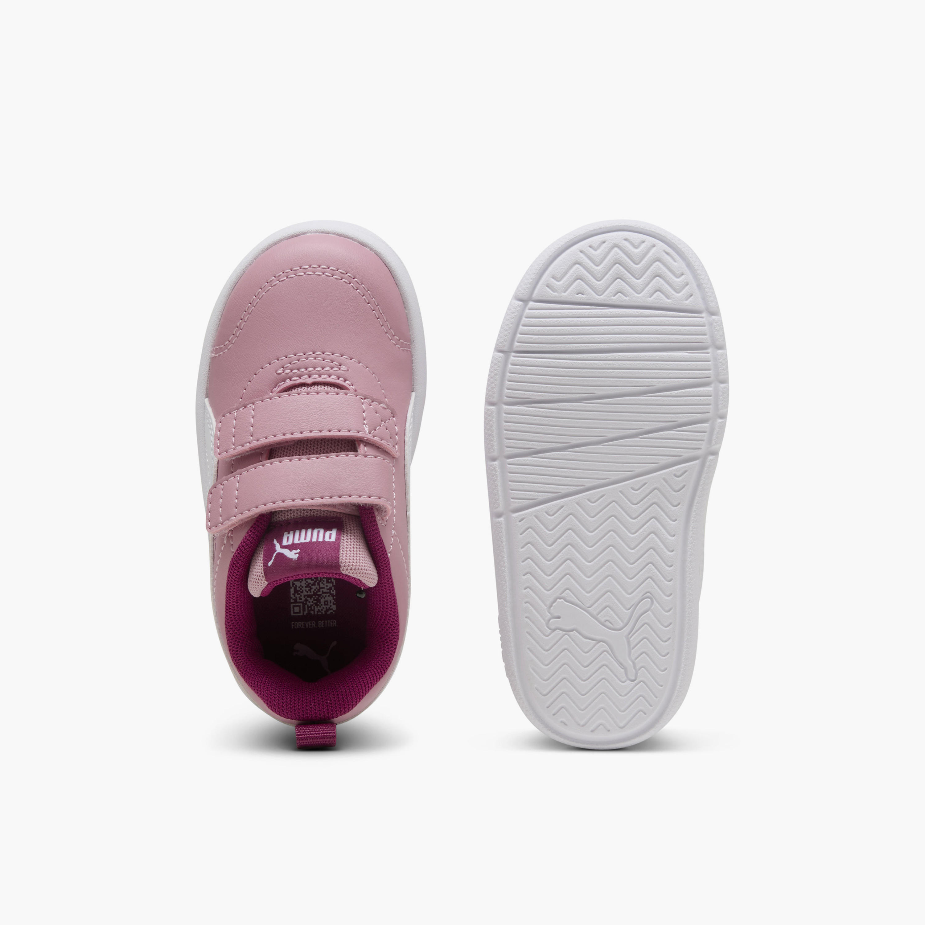 Puma Girls Courtflex v3 V Hook & Loop Sneakers-baby-girls-shoes-closedshoes-image-4