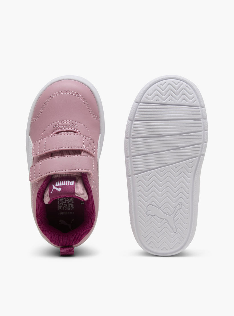 Puma Girls Courtflex v3 V Hook & Loop Sneakers-baby-girls-shoes-closedshoes-image-4
