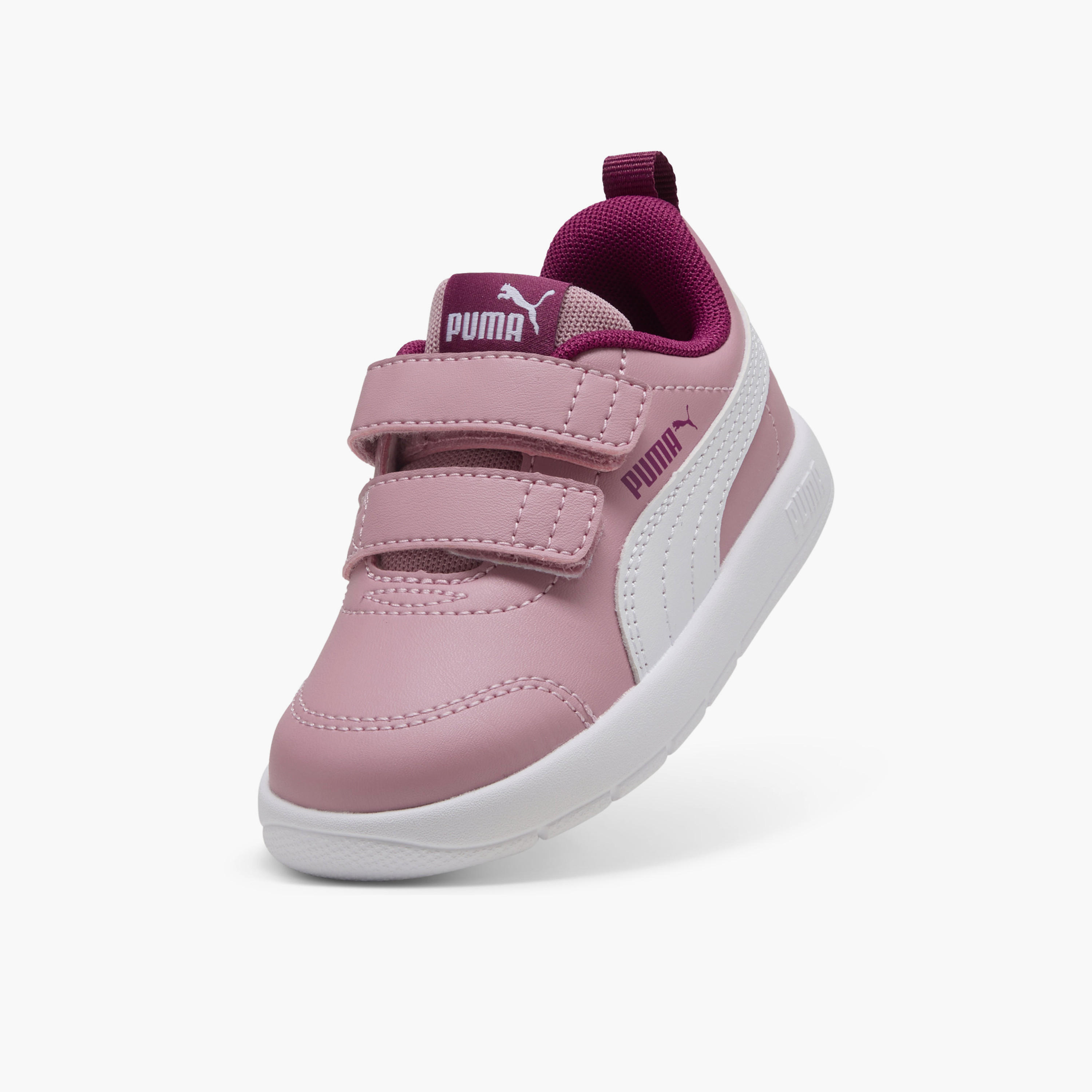 Puma Girls Courtflex v3 V Hook & Loop Sneakers-baby-girls-shoes-closedshoes-image-5