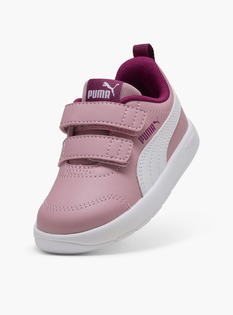 Puma Girls Courtflex v3 V Hook & Loop Sneakers-baby-girls-shoes-closedshoes-image-5